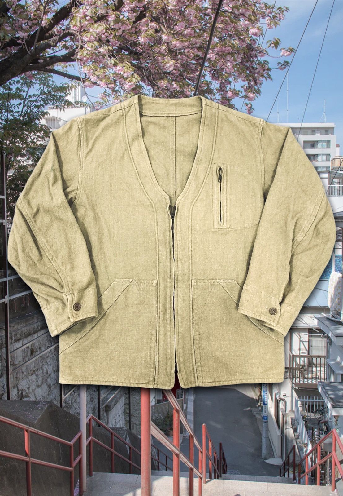Japanese Brand Domon Zipper Kapital Style Outerwear Size US S / EU 44-46 / 1 - 1 Thumbnail