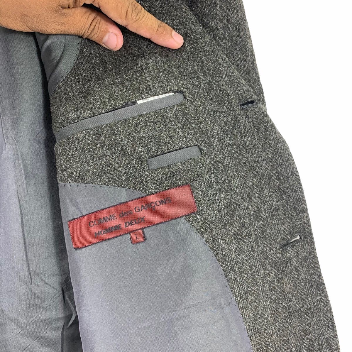 Comme des Garcons Homme Plus Vintage Comme Des Garcon Homme Deux Coat Blazer Size 38R - 7 Thumbnail