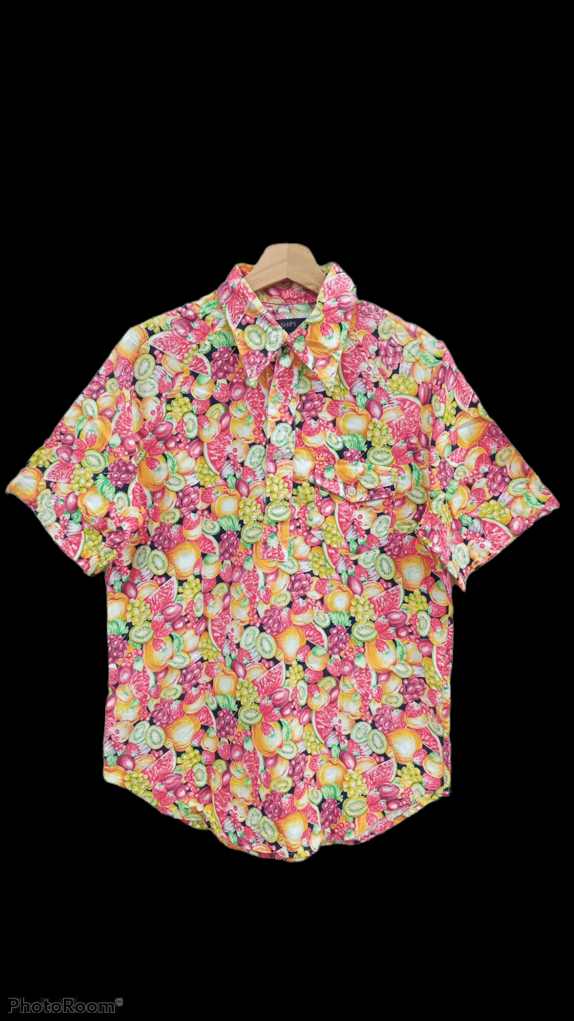 Japanese Brand × SHIPS × Vintage 🔥🔥Vintage Style Ships Fruity Full Print Pullover Shirt Size US M / EU 48-50 / 2 - 1 Thumbnail