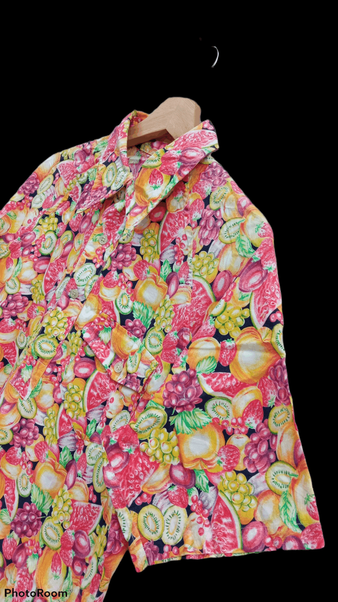 Japanese Brand × SHIPS × Vintage 🔥🔥Vintage Style Ships Fruity Full Print Pullover Shirt Size US M / EU 48-50 / 2 - 9 Thumbnail