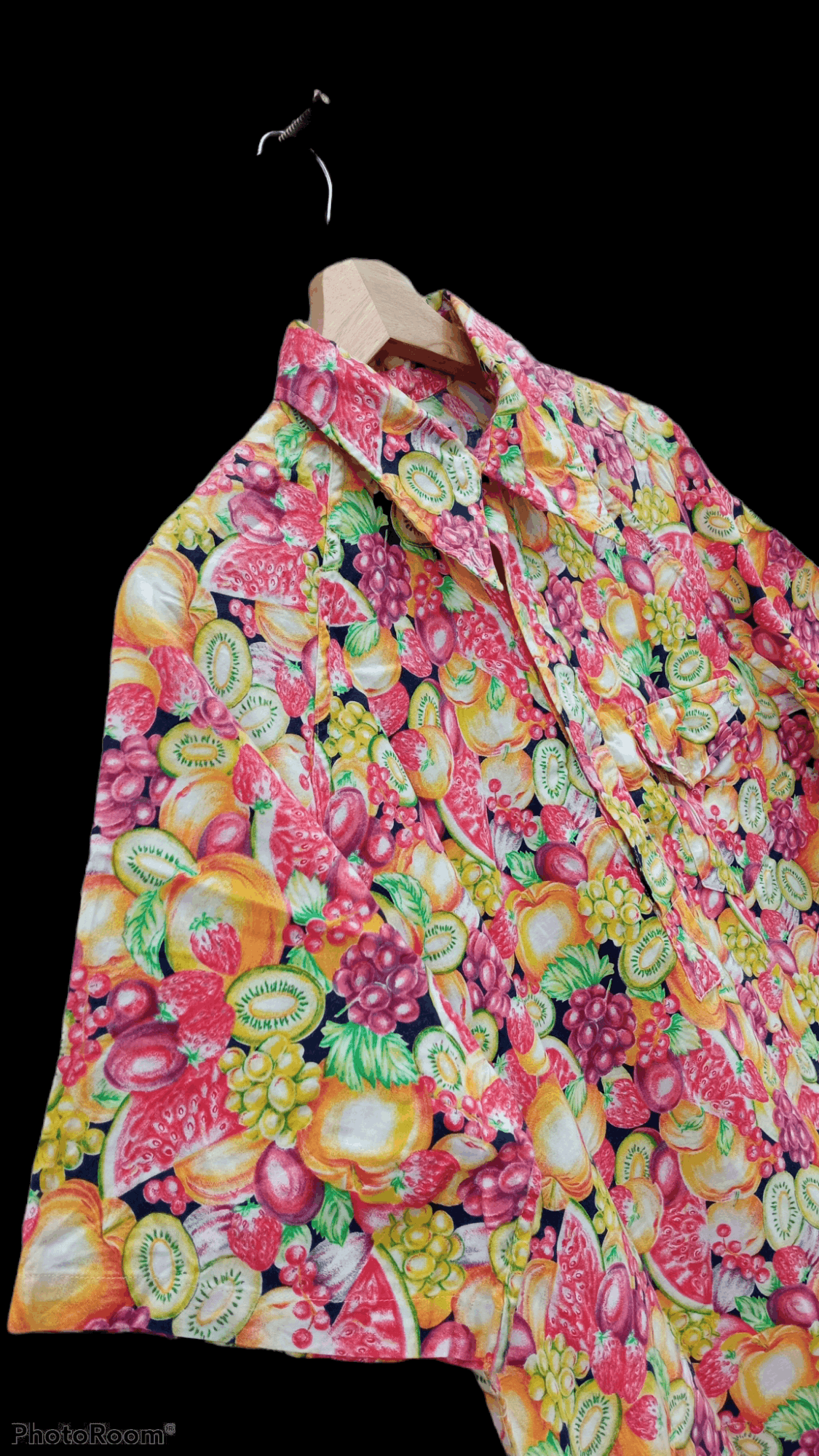 Japanese Brand × SHIPS × Vintage 🔥🔥Vintage Style Ships Fruity Full Print Pullover Shirt Size US M / EU 48-50 / 2 - 6 Thumbnail