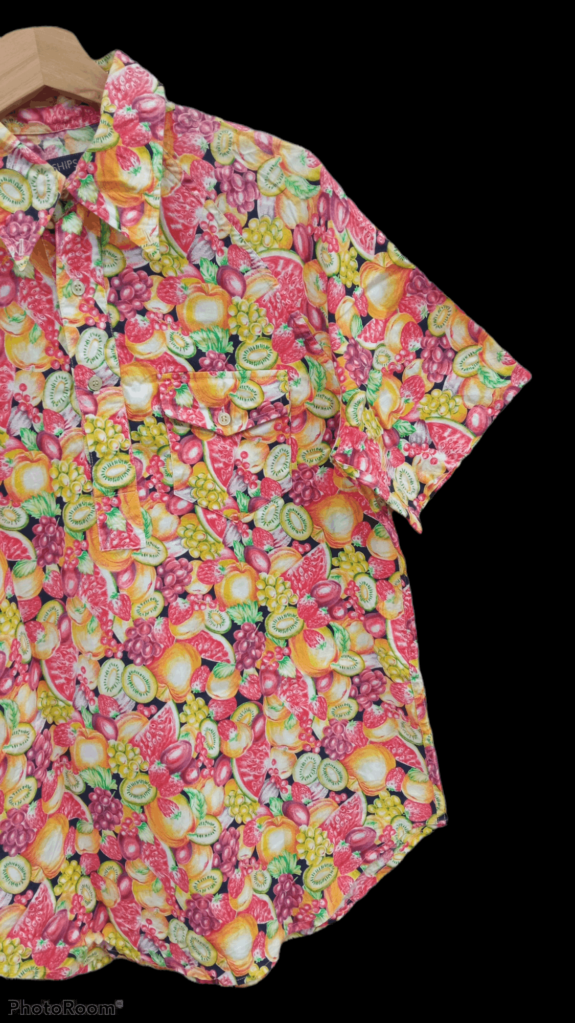 Japanese Brand × SHIPS × Vintage 🔥🔥Vintage Style Ships Fruity Full Print Pullover Shirt Size US M / EU 48-50 / 2 - 11 Thumbnail
