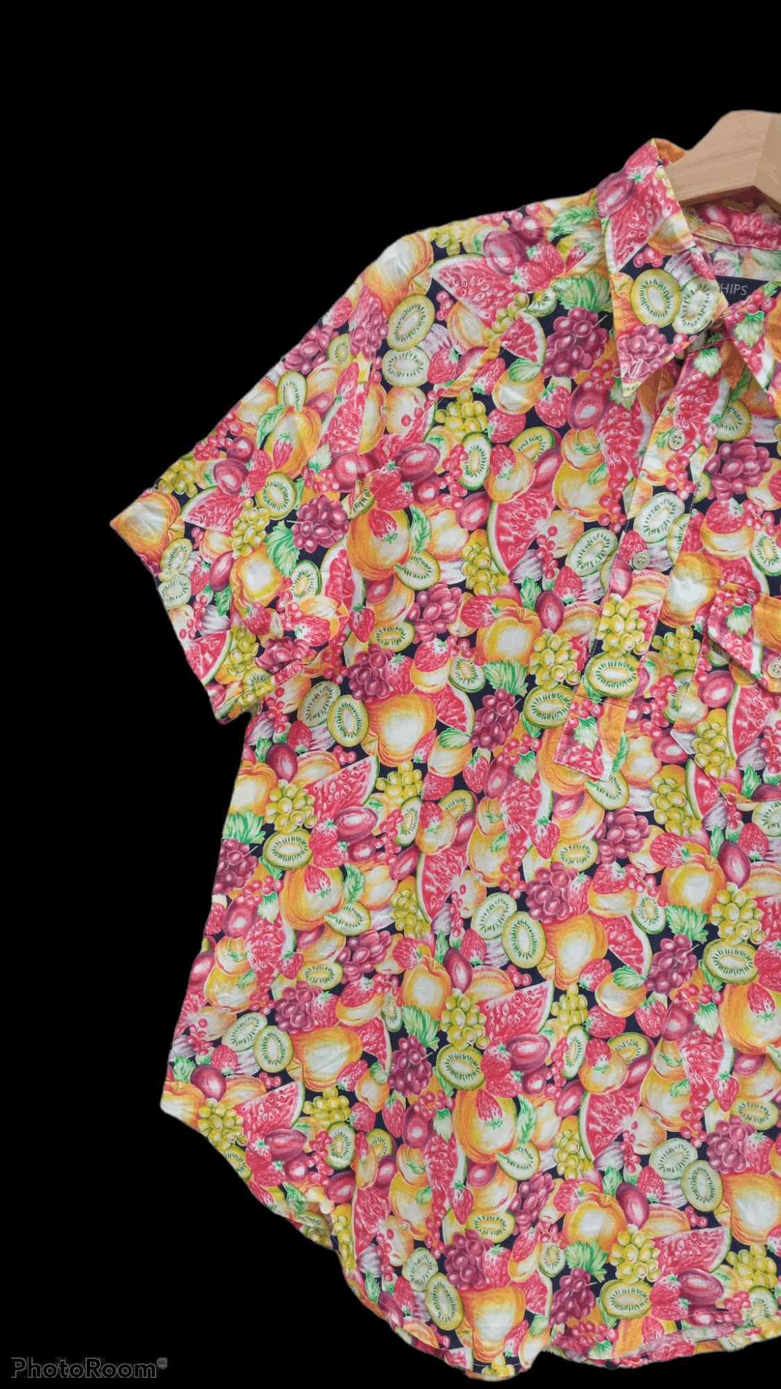 Japanese Brand × SHIPS × Vintage 🔥🔥Vintage Style Ships Fruity Full Print Pullover Shirt Size US M / EU 48-50 / 2 - 8 Thumbnail