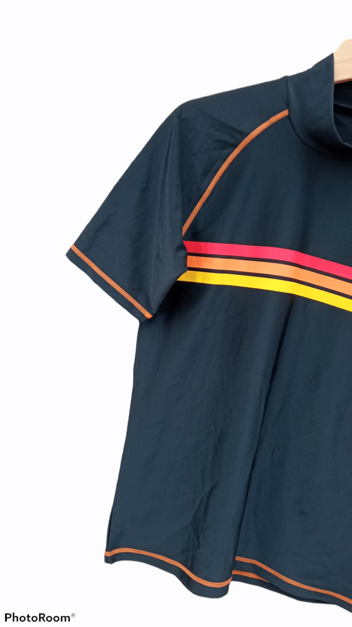 Hang Ten × Japanese Brand × Vintage 🔥🔥Vintage Style Hang Ten 3 Striped T-Shirt Size US S / EU 44-46 / 1 - 8 Thumbnail