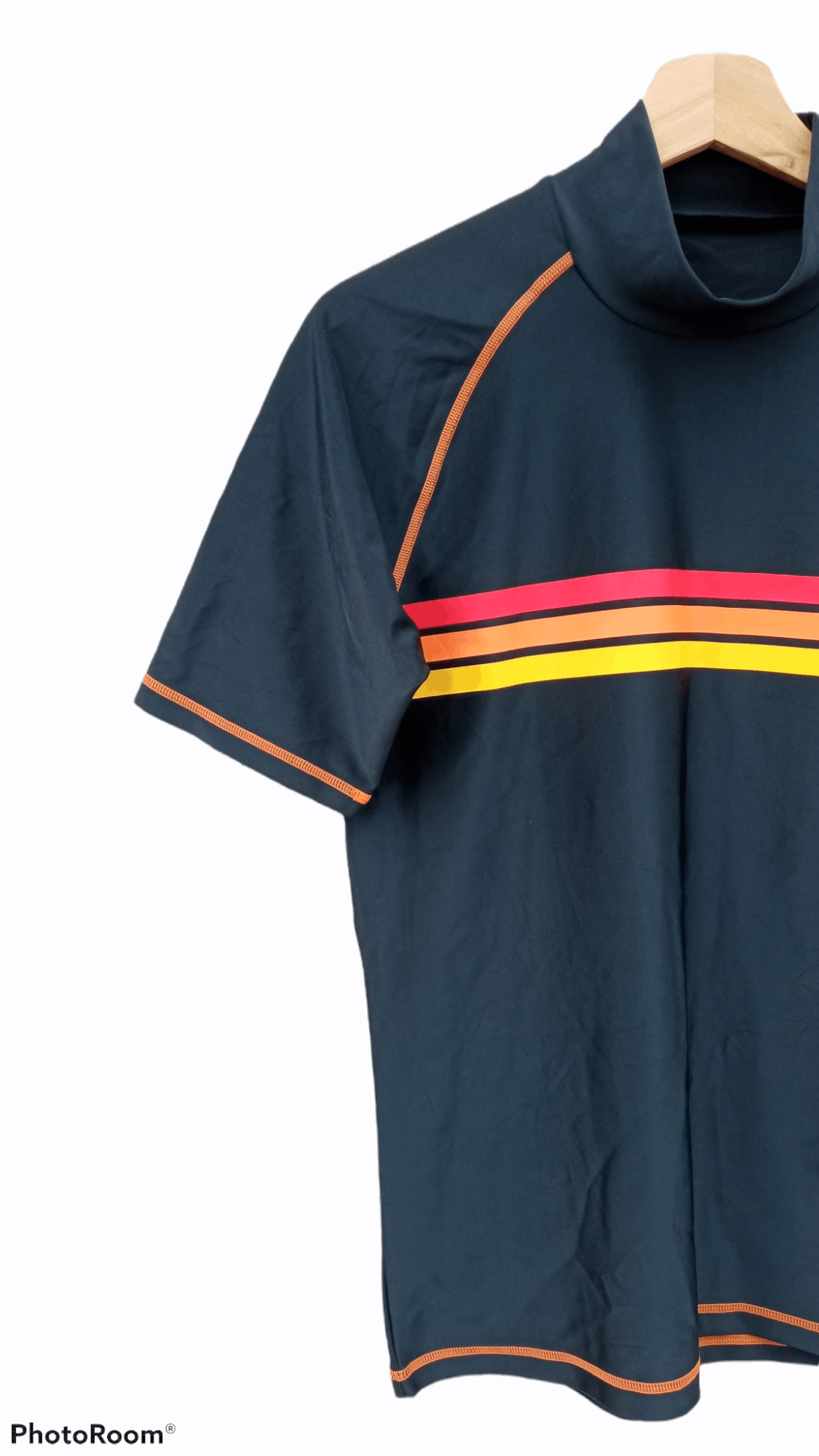 Hang Ten × Japanese Brand × Vintage 🔥🔥Vintage Style Hang Ten 3 Striped T-Shirt Size US S / EU 44-46 / 1 - 4 Thumbnail