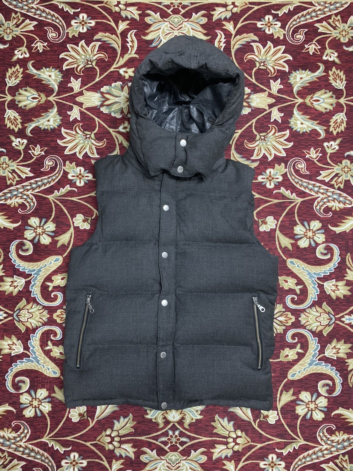 ABAHOUSE × Japanese Brand Abahouse Puffer Hoodie Vest zipper button Jacket Size US S / EU 44-46 / 1 - 1 Thumbnail