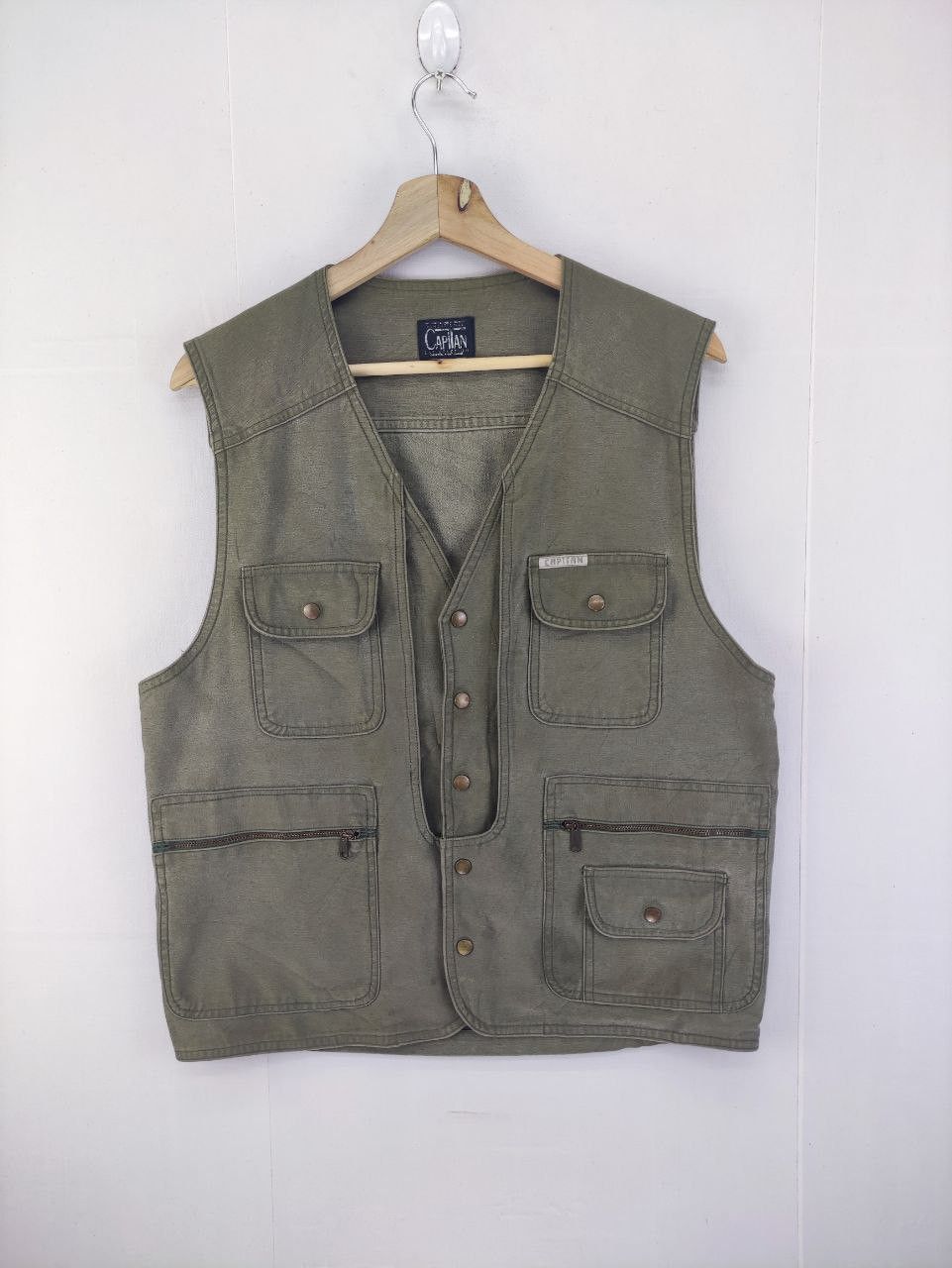 Japanese Brand × Vintage Vintage Capitan Vest Snap Button Size US M / EU 48-50 / 2 - 1 Thumbnail