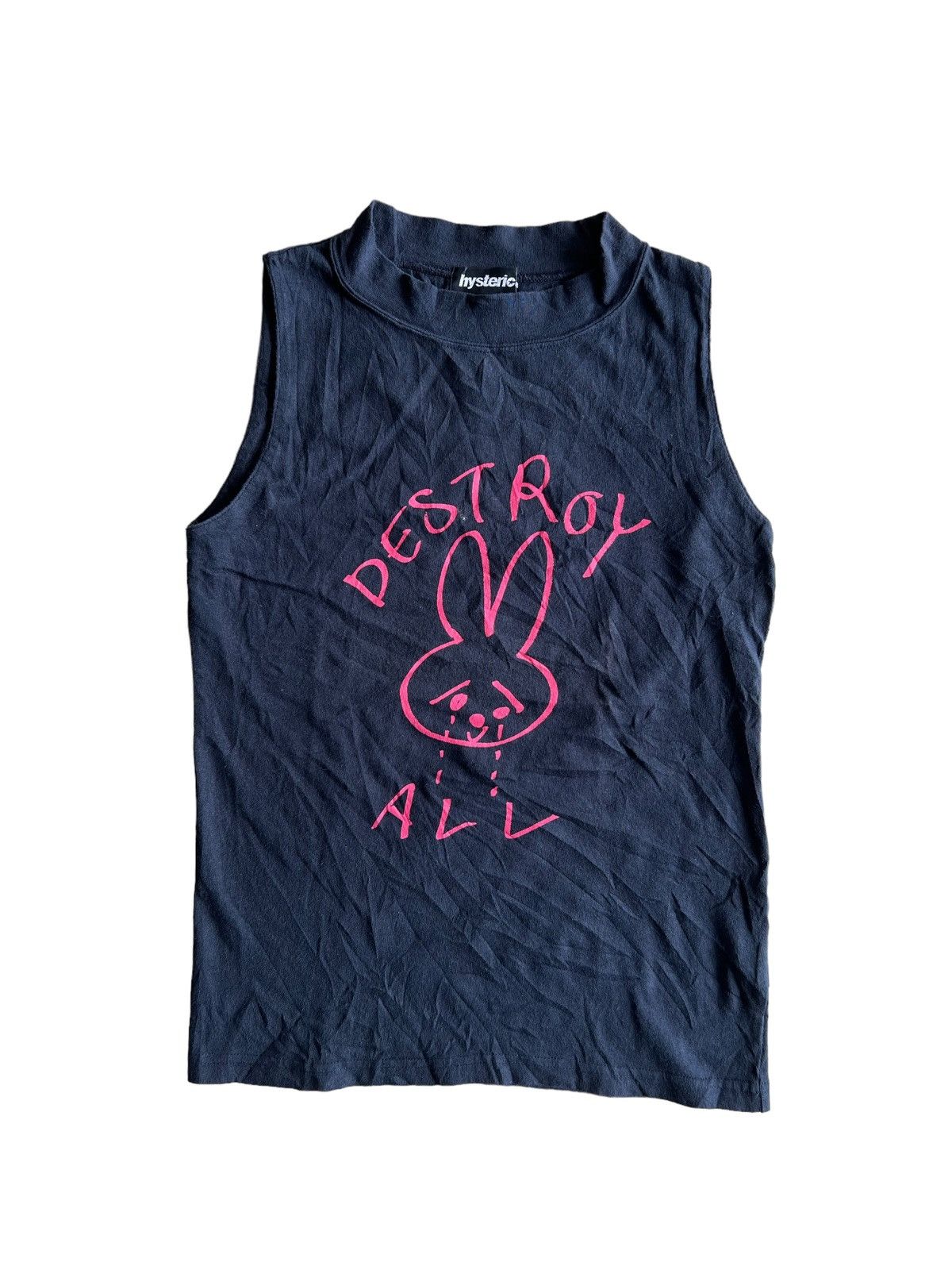 Hysteric Glamour SICK🔥90s Hysteric Glamour "Destroy All" Anarchy Sleeveless Size US S / EU 44-46 / 1 - 2 Thumbnail