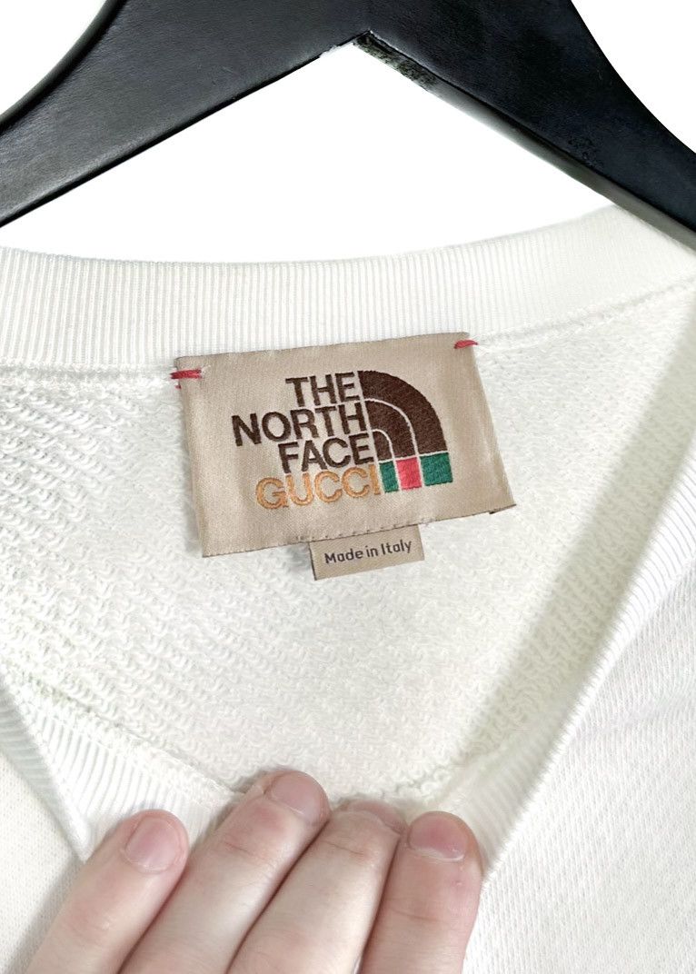 Gucci × The North Face Gucci X The North Face Ivory Logo Sweatshirt Size US XXS / EU 40 - 5 Thumbnail