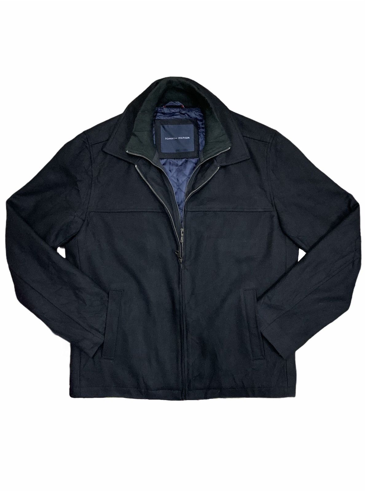 Tommy Hilfiger Tommy Hilfiger Wool Zip Jacket Quilted Lining Size US M / EU 48-50 / 2 - 1 Thumbnail
