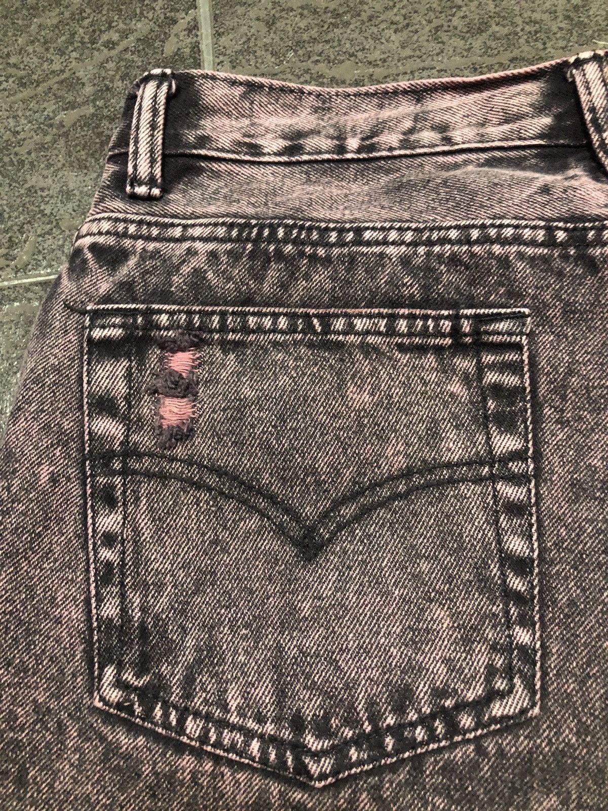 Levi's Levis 502 Regular Taper Purple Acid Wash Denim Size US 31 - 16 Thumbnail