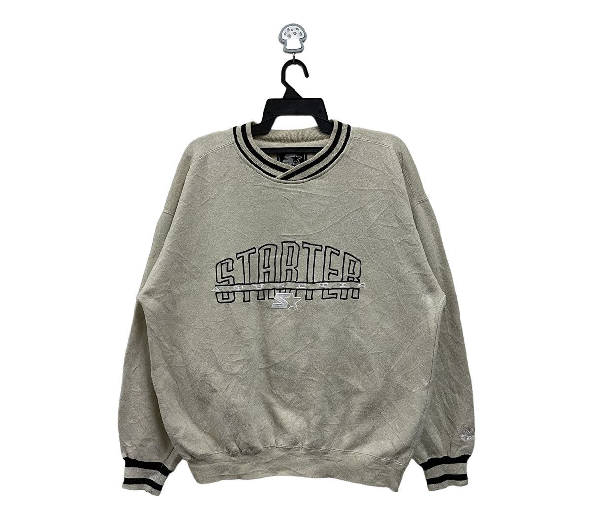 Starter Vintage 90s starter sweatshirt spellout Size US XL / EU 56 / 4 - 1 Thumbnail