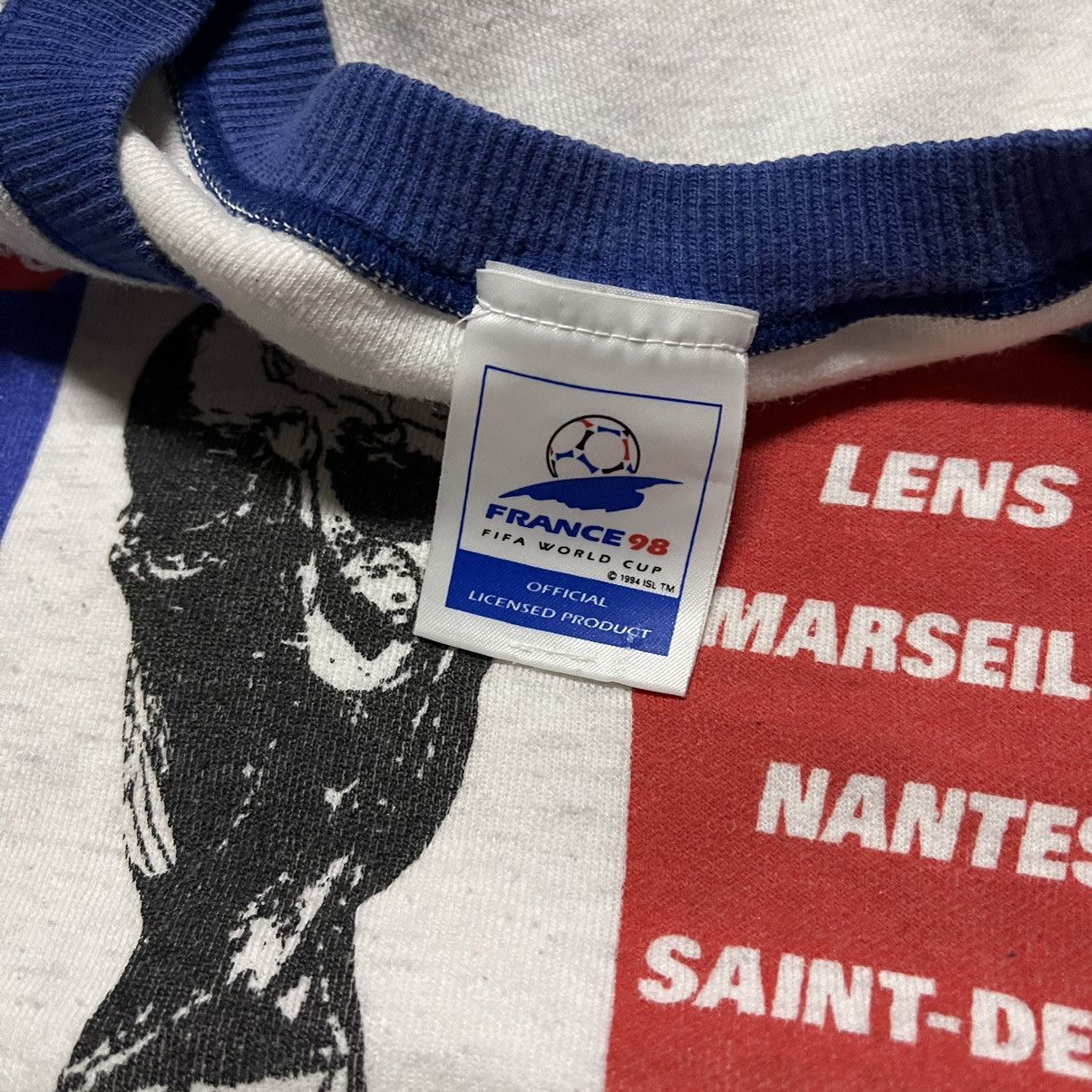 Vintage Vintage 90s france fifa world cup sweatshirt pullover Size US XL / EU 56 / 4 - 3 Thumbnail