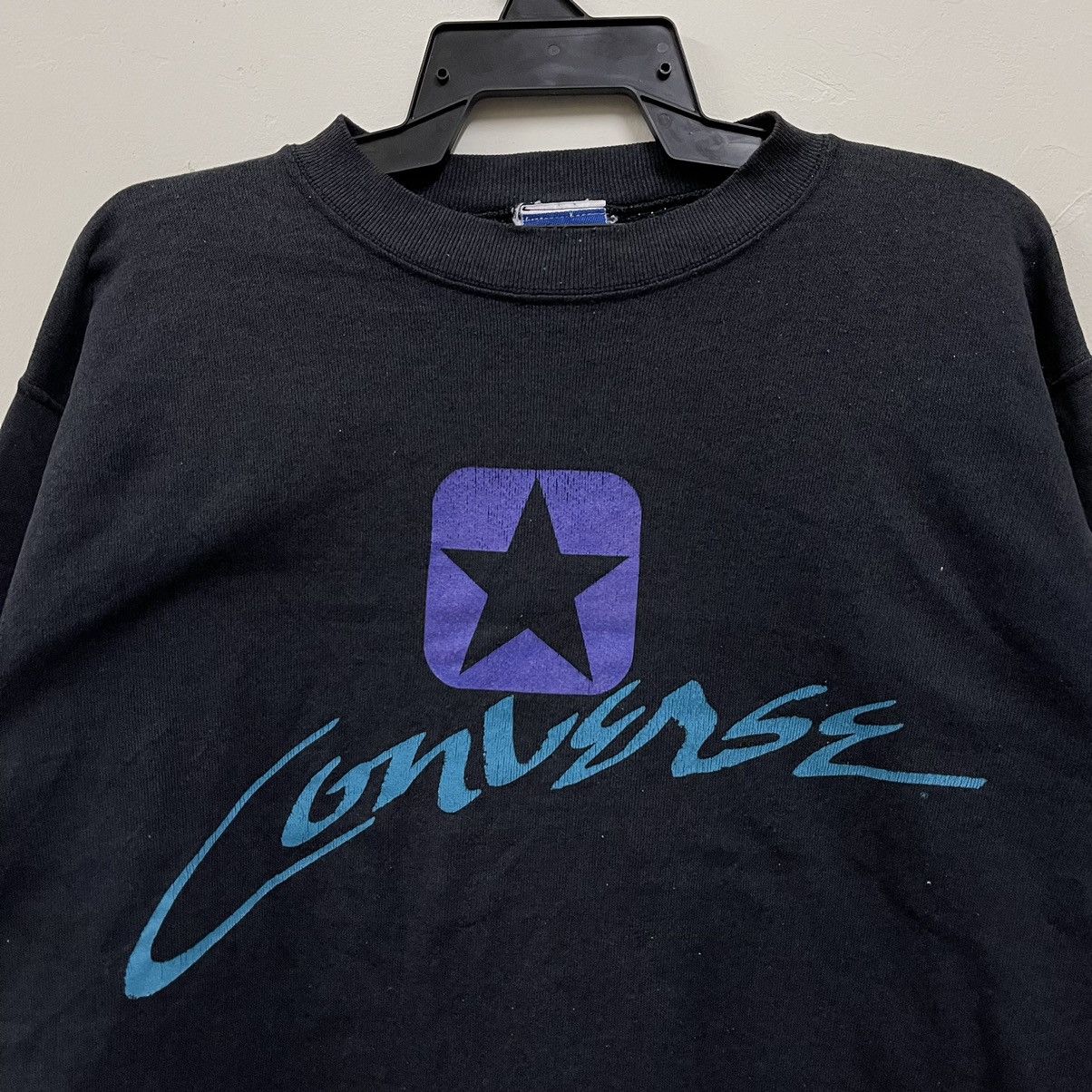 Converse Vintage 90s converse sweatshirt pullover Size US M / EU 48-50 / 2 - 2 Thumbnail