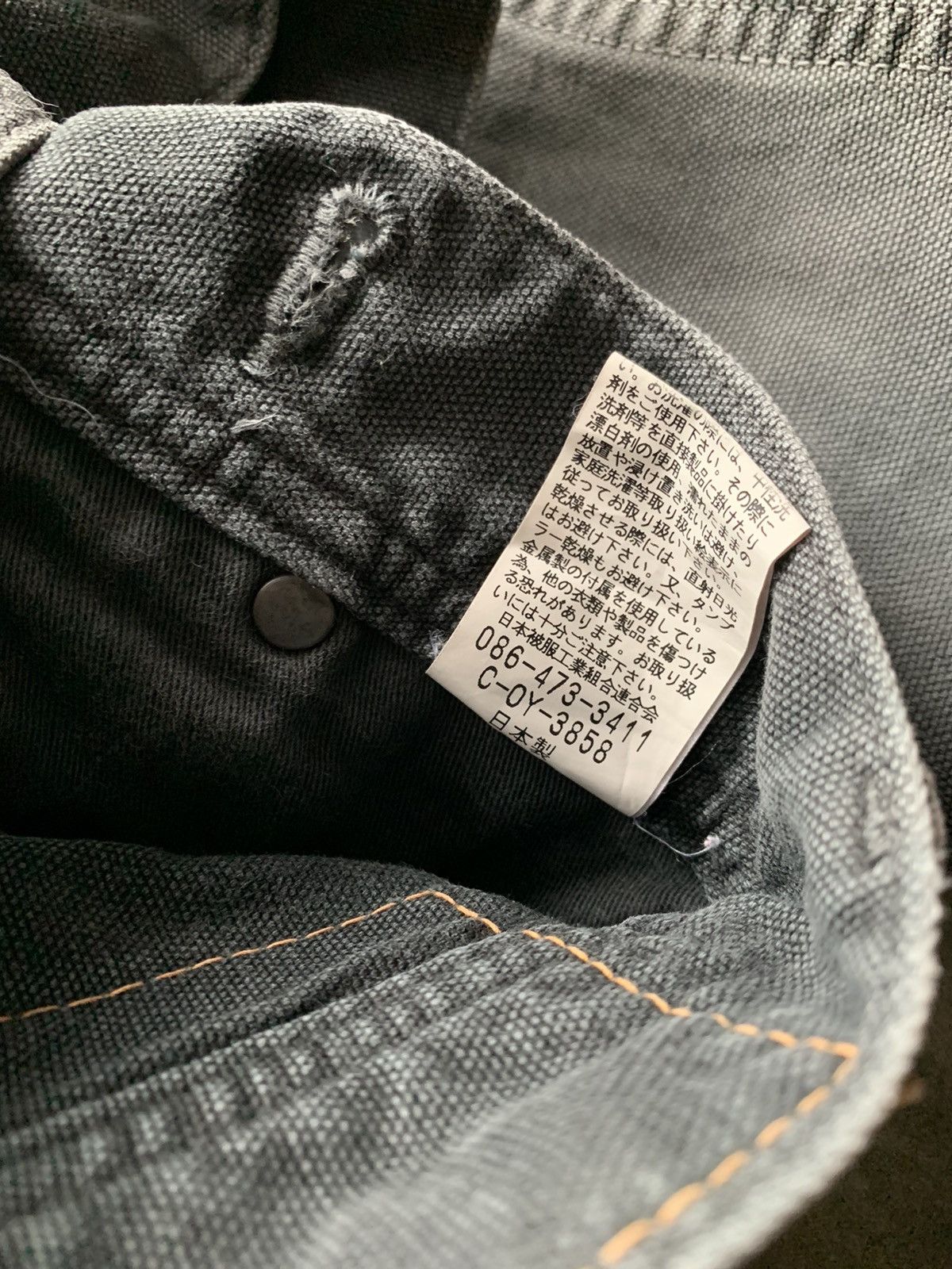 Japanese Brand × Johnbull John Bull Dark Grey Denim 5 Pockets Size US 31 - 7 Thumbnail