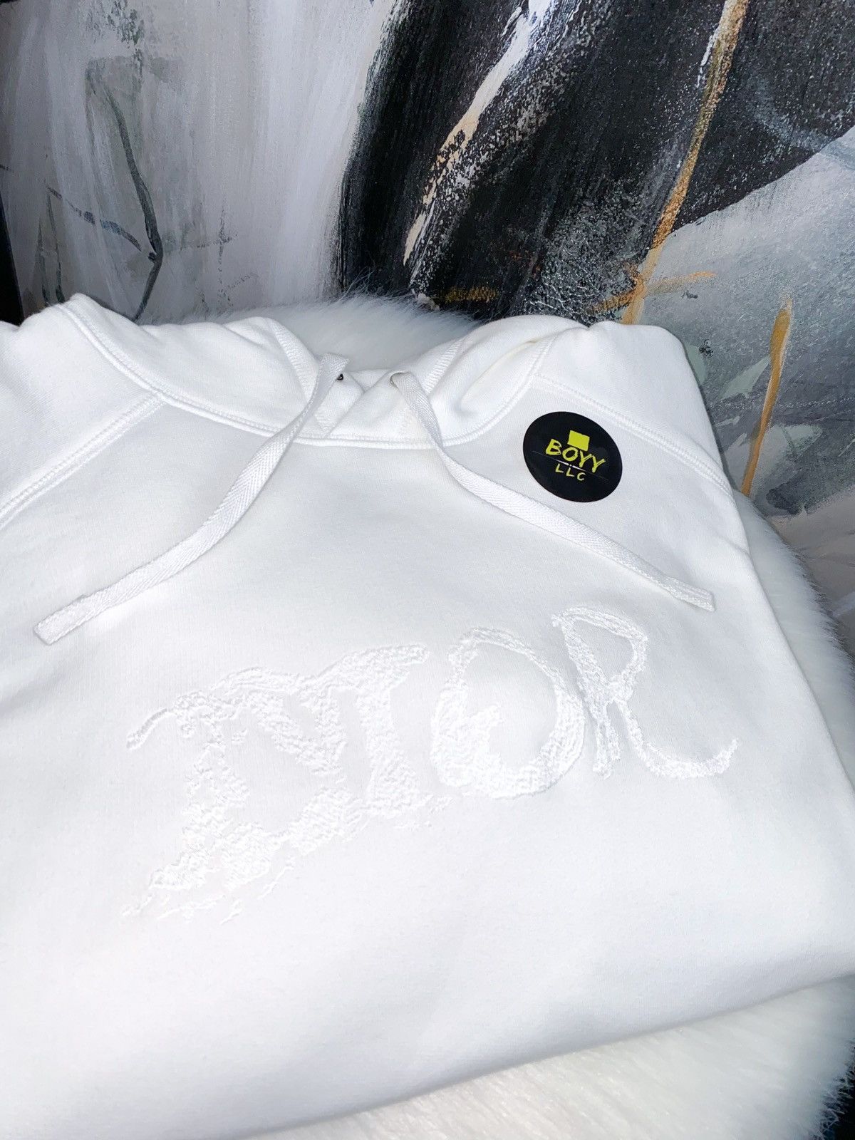 Dior Dior x Kenny scharf logo hoodie Size US S / EU 44-46 / 1 - 5 Thumbnail