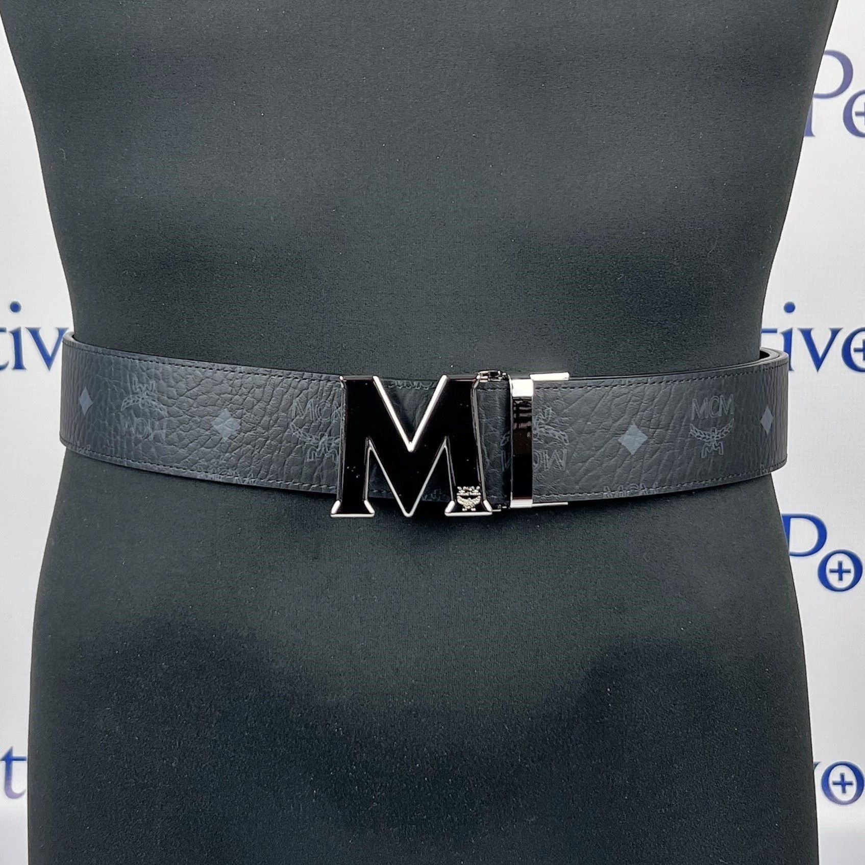 MCM MCM Mens Claus M Black Visetos Reversible Belt Customizable | Grailed