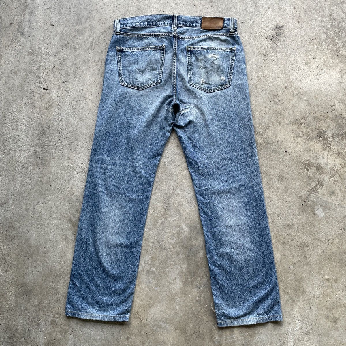 Japanese Brand × Vintage Vintage Japanese Brand Faded Denim Jeans Pants W34x30 Size US 34 / EU 50 - 14 Thumbnail