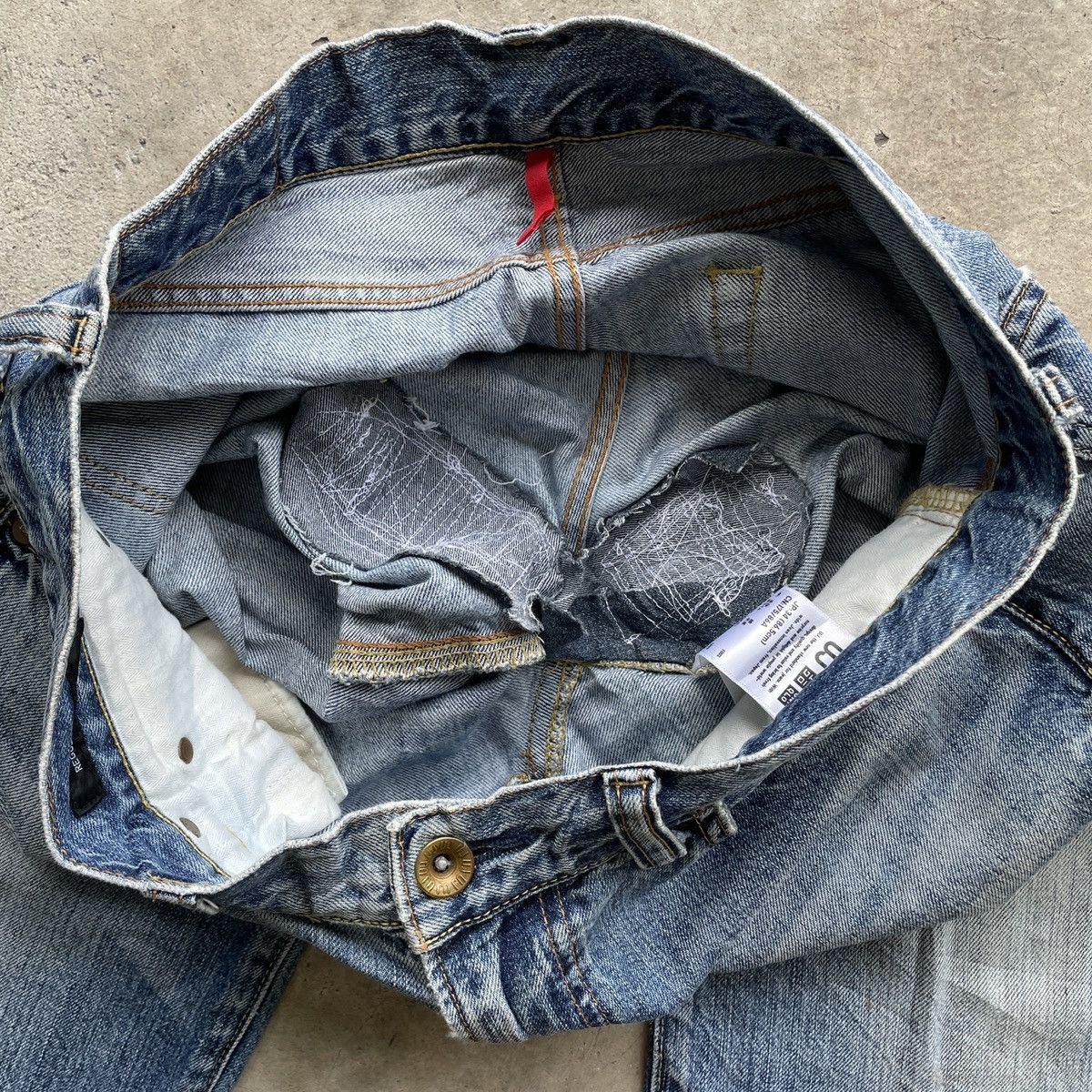 Japanese Brand × Vintage Vintage Japanese Brand Faded Denim Jeans Pants W34x30 Size US 34 / EU 50 - 9 Thumbnail