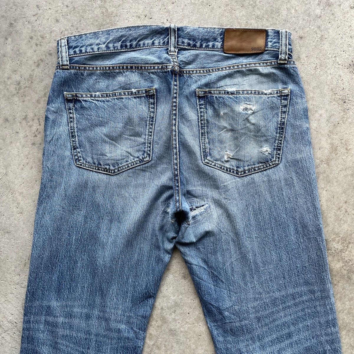 Japanese Brand × Vintage Vintage Japanese Brand Faded Denim Jeans Pants W34x30 Size US 34 / EU 50 - 13 Thumbnail