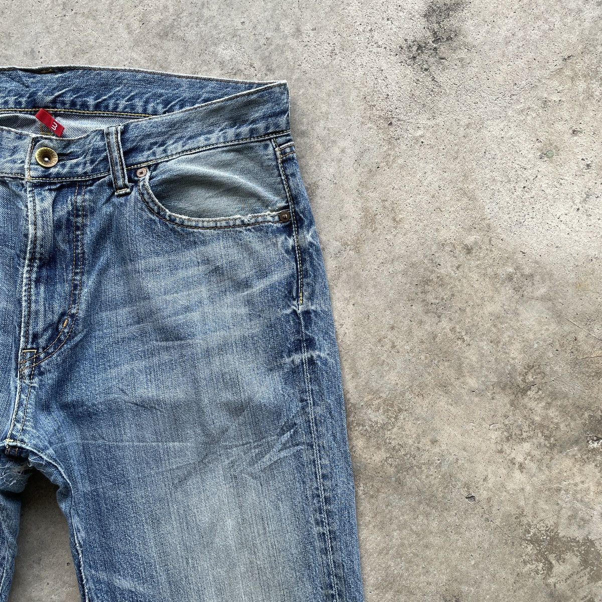 Japanese Brand × Vintage Vintage Japanese Brand Faded Denim Jeans Pants W34x30 Size US 34 / EU 50 - 5 Thumbnail