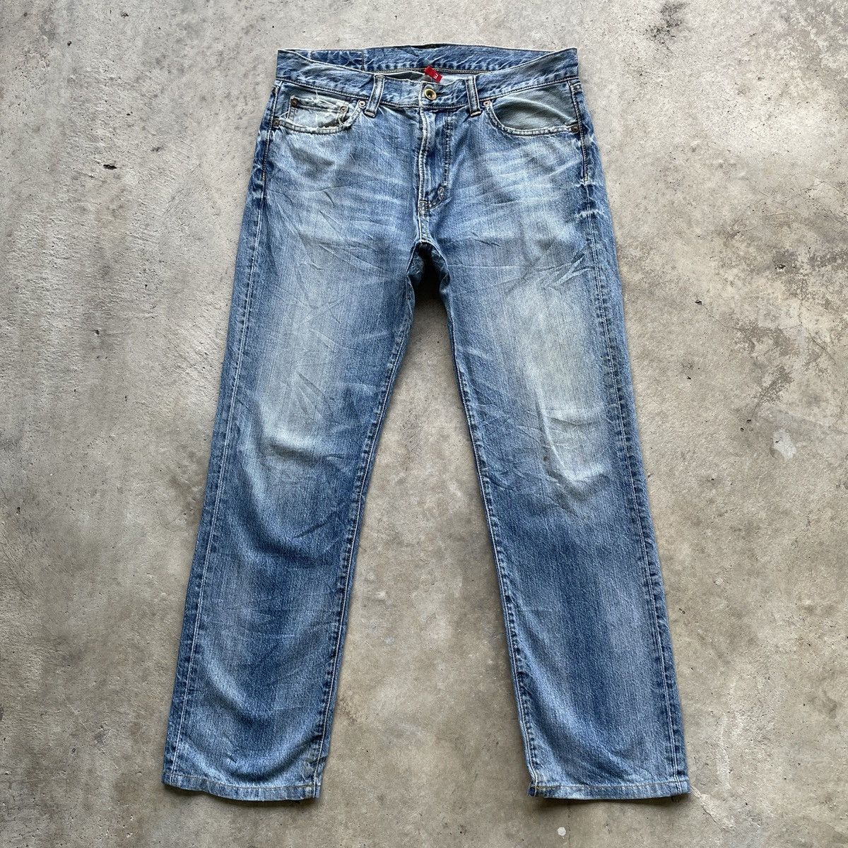 Japanese Brand × Vintage Vintage Japanese Brand Faded Denim Jeans Pants W34x30 Size US 34 / EU 50 - 1 Thumbnail