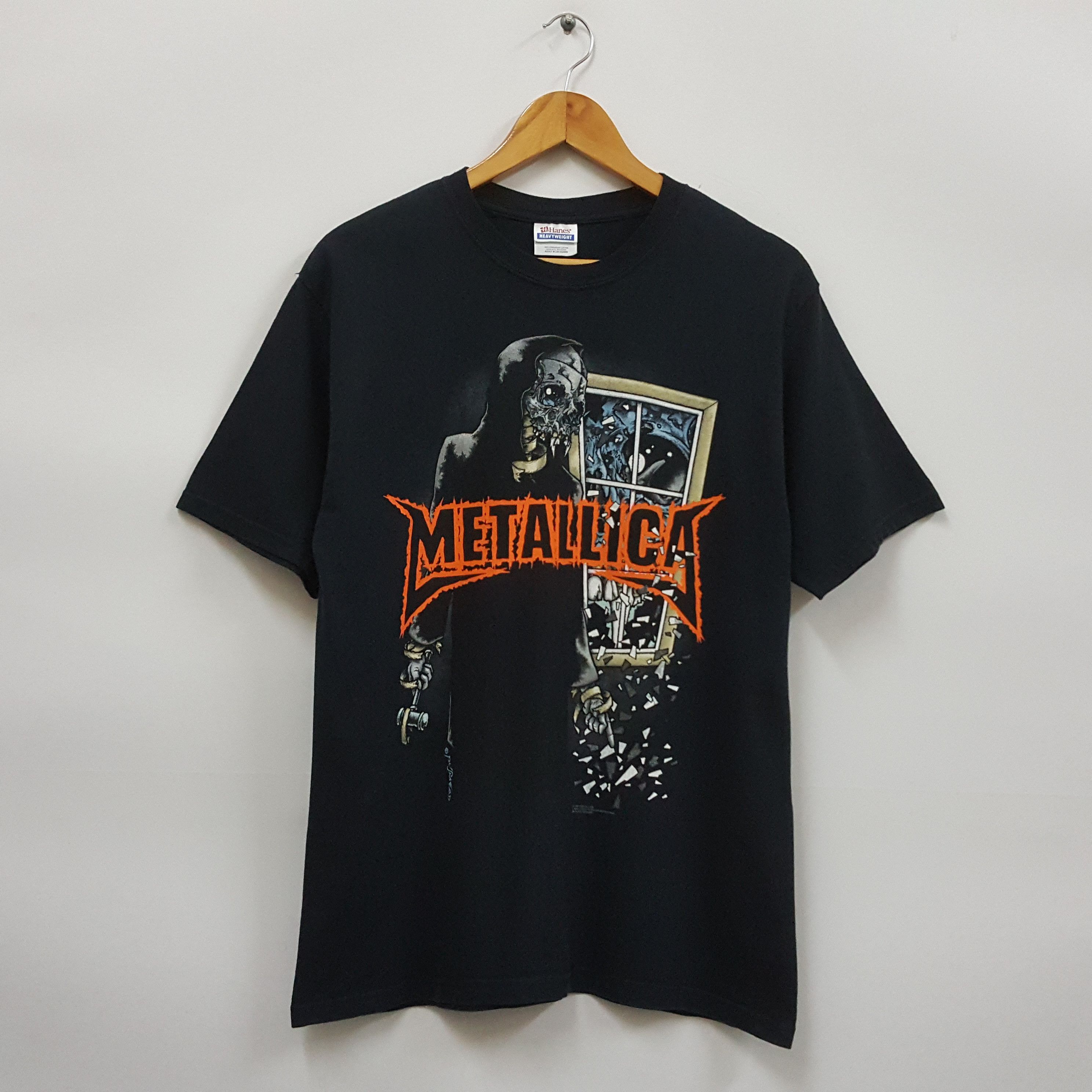 Band Tees × Vintage Vintage Metalica American Rock Band ©Pushead t-shirt Size US M / EU 48-50 / 2 - 1 Thumbnail