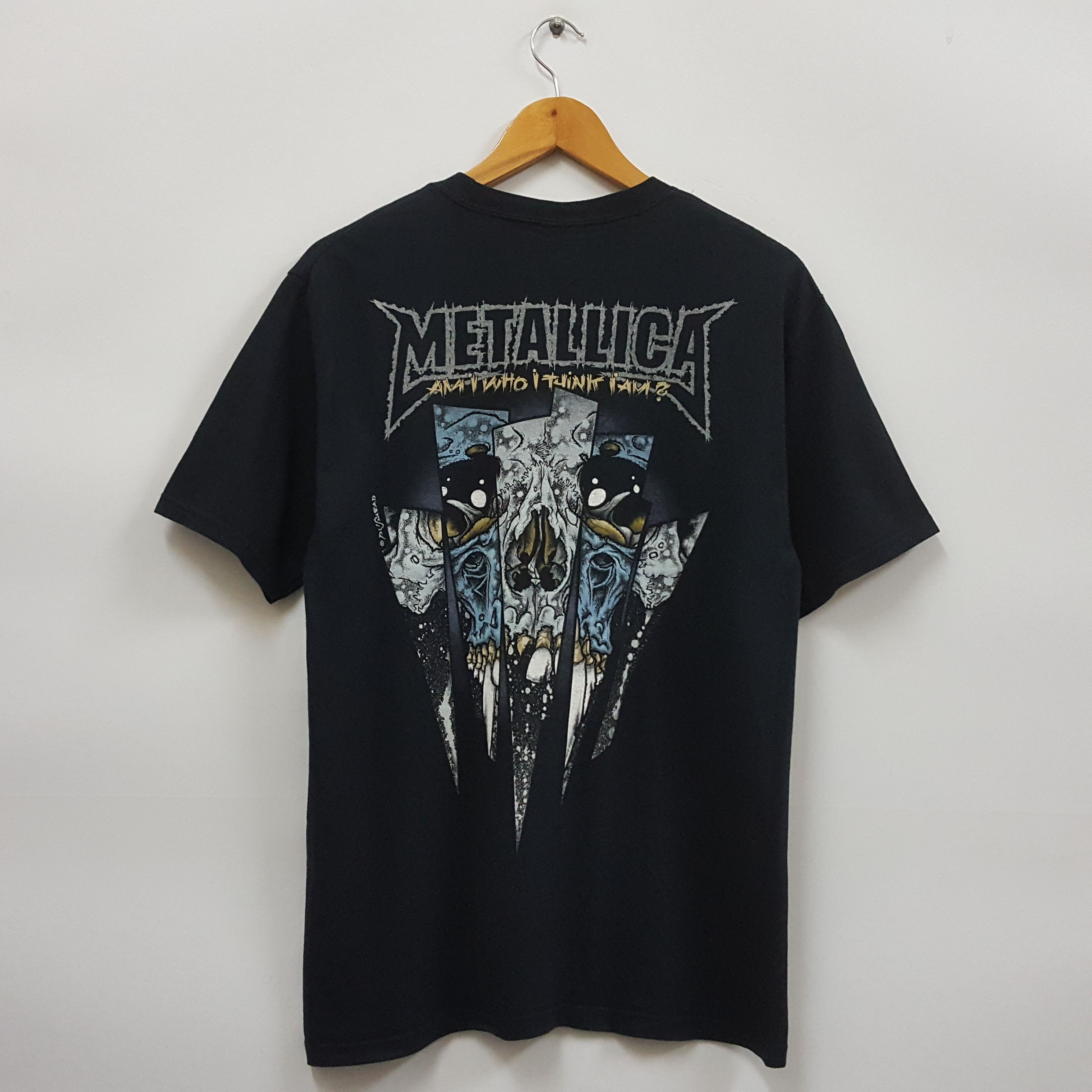 Band Tees × Vintage Vintage Metalica American Rock Band ©Pushead t-shirt Size US M / EU 48-50 / 2 - 3 Thumbnail