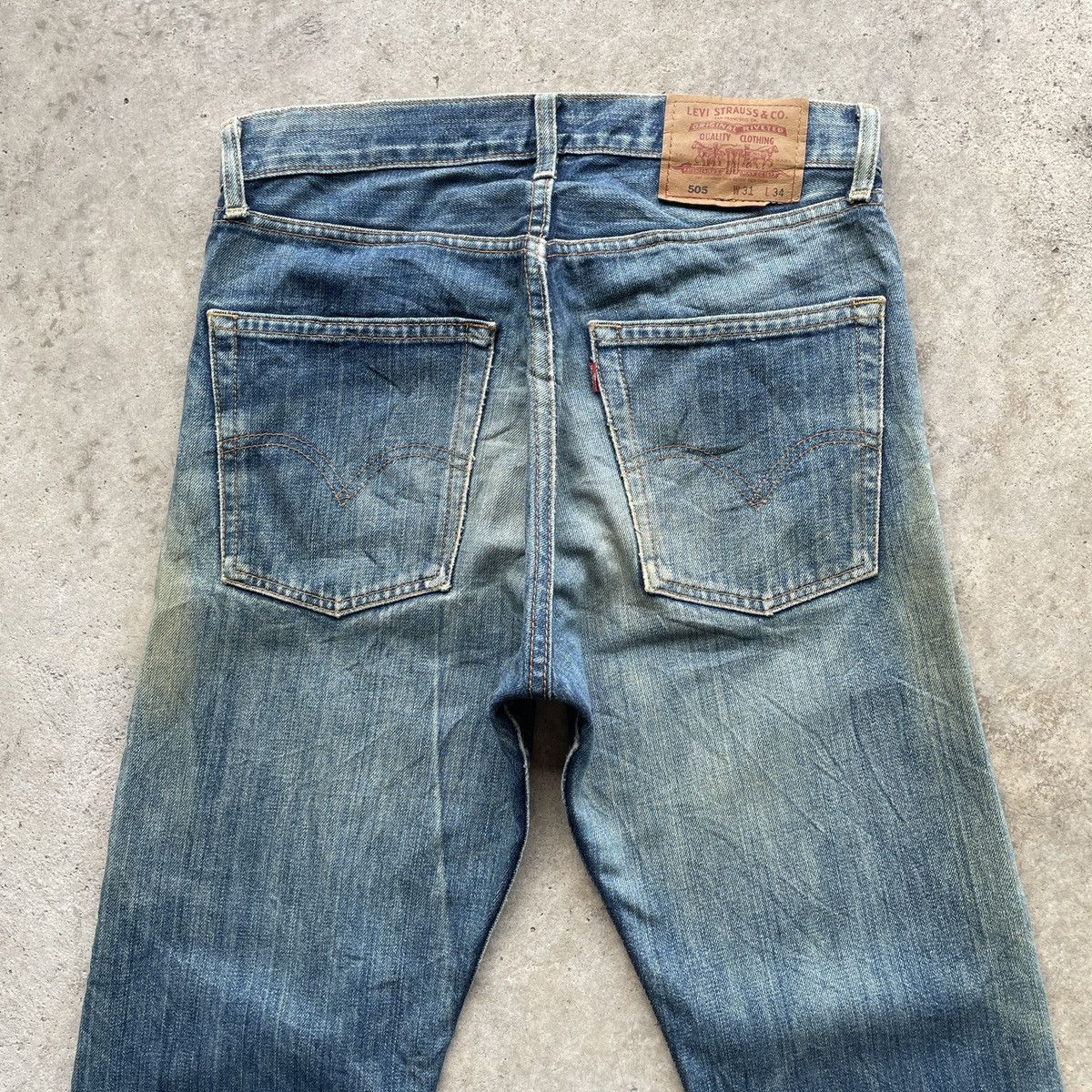 Levi's Vintage Levi’s 505 Distressed Faded Denim Jeans Pants RUSTY Size US 30 / EU 46 - 12 Thumbnail