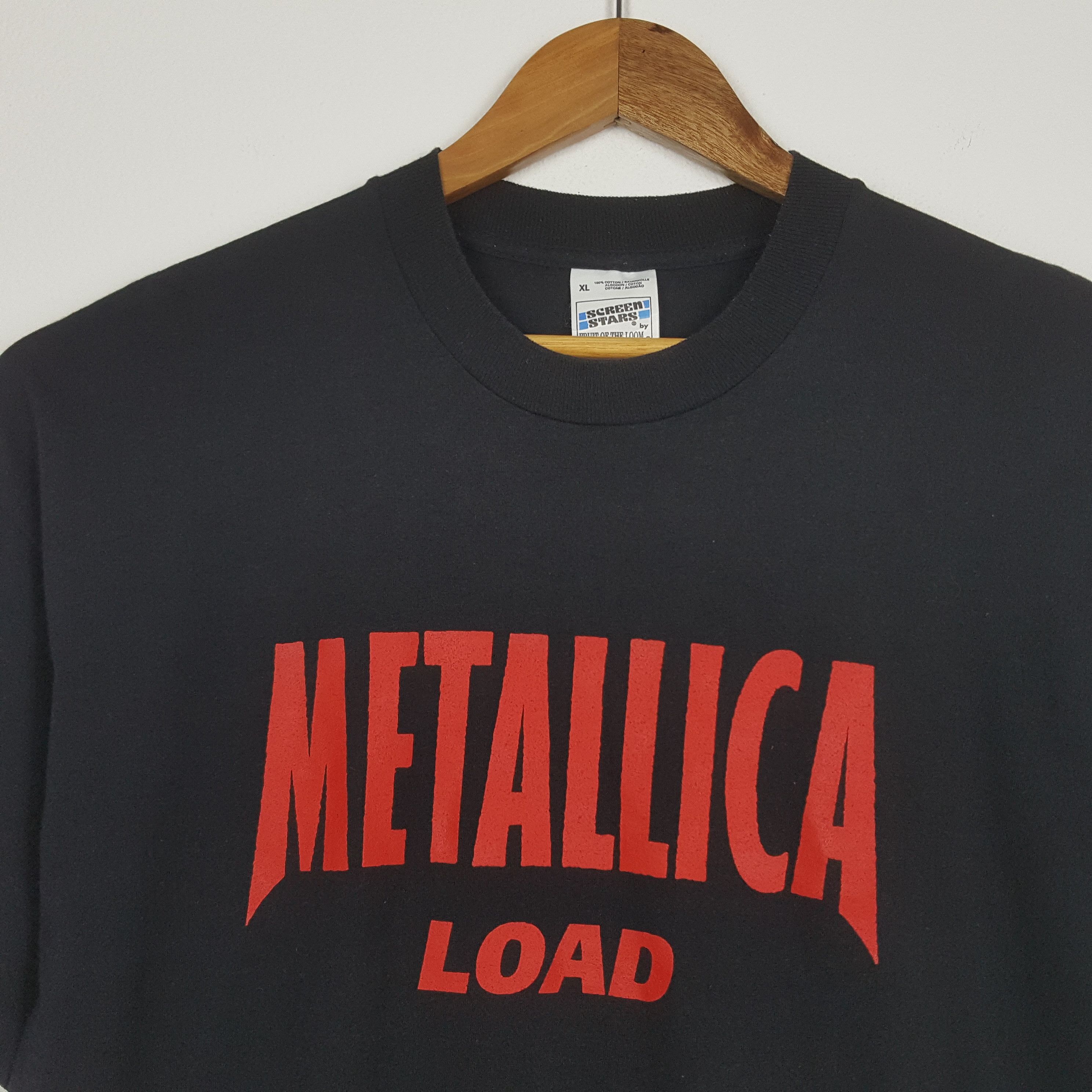 Band Tees × Metallica × Vintage vintage 90's Metallica Load Tour Slayer Fear of God T-Shirt Size US XL / EU 56 / 4 - 2 Thumbnail