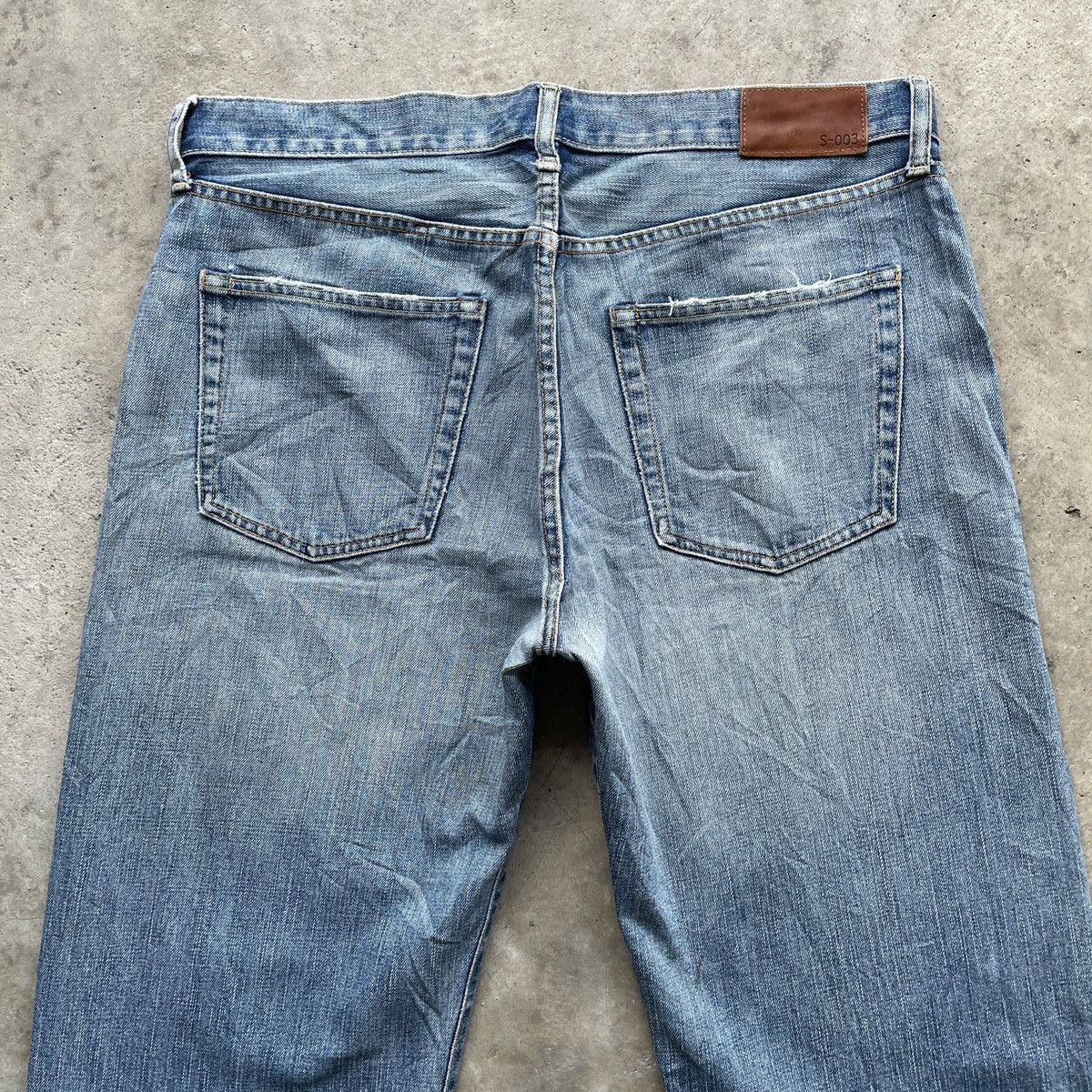 Japanese Brand W35x30💥 Vintage Japanese Brand Faded Denim Jeans Pants Size US 35 - 10 Thumbnail