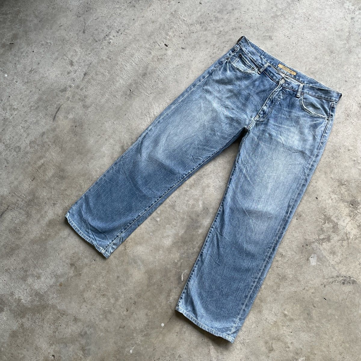 Japanese Brand W35x30💥 Vintage Japanese Brand Faded Denim Jeans Pants Size US 35 - 2 Thumbnail