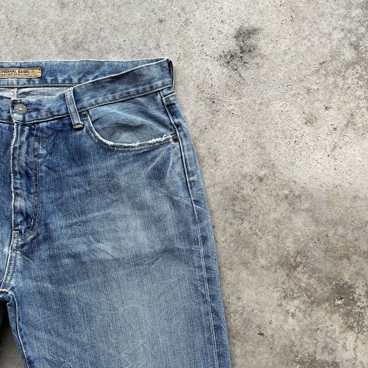 Japanese Brand W35x30💥 Vintage Japanese Brand Faded Denim Jeans Pants Size US 35 - 5 Thumbnail
