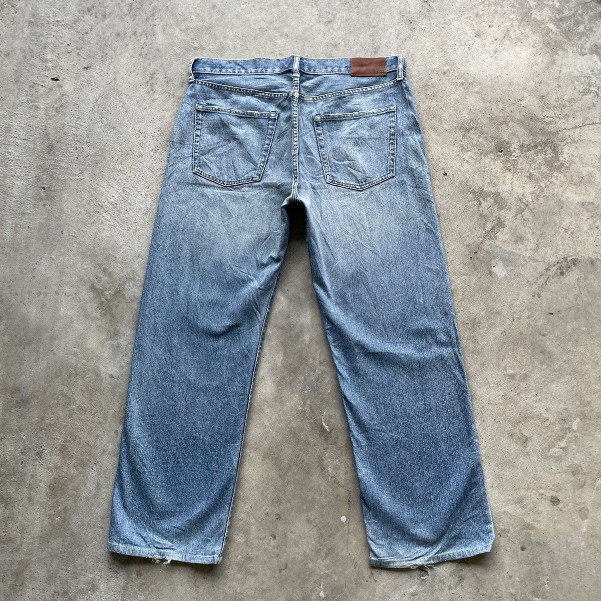 Japanese Brand W35x30💥 Vintage Japanese Brand Faded Denim Jeans Pants Size US 35 - 12 Thumbnail