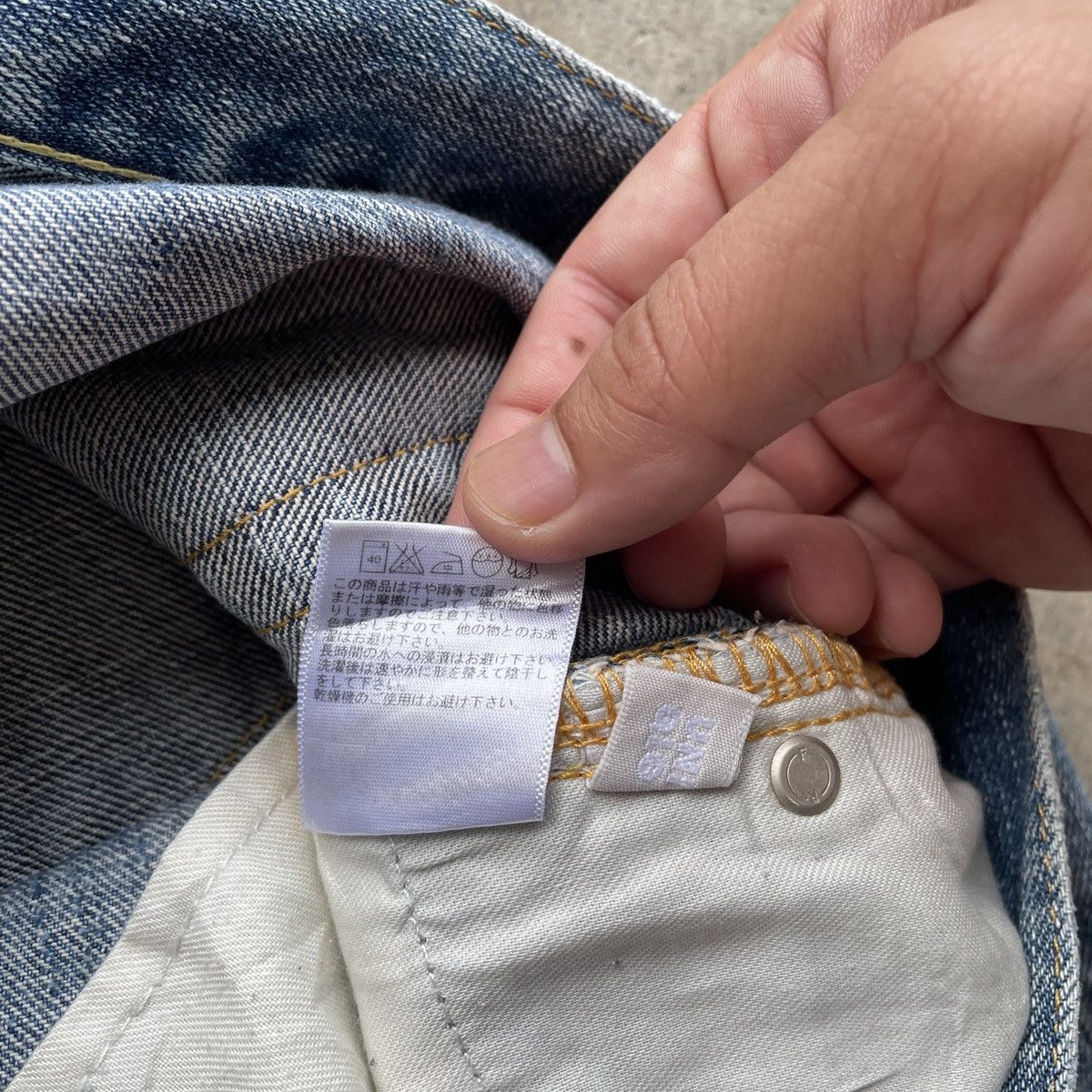 Japanese Brand W35x30💥 Vintage Japanese Brand Faded Denim Jeans Pants Size US 35 - 8 Thumbnail