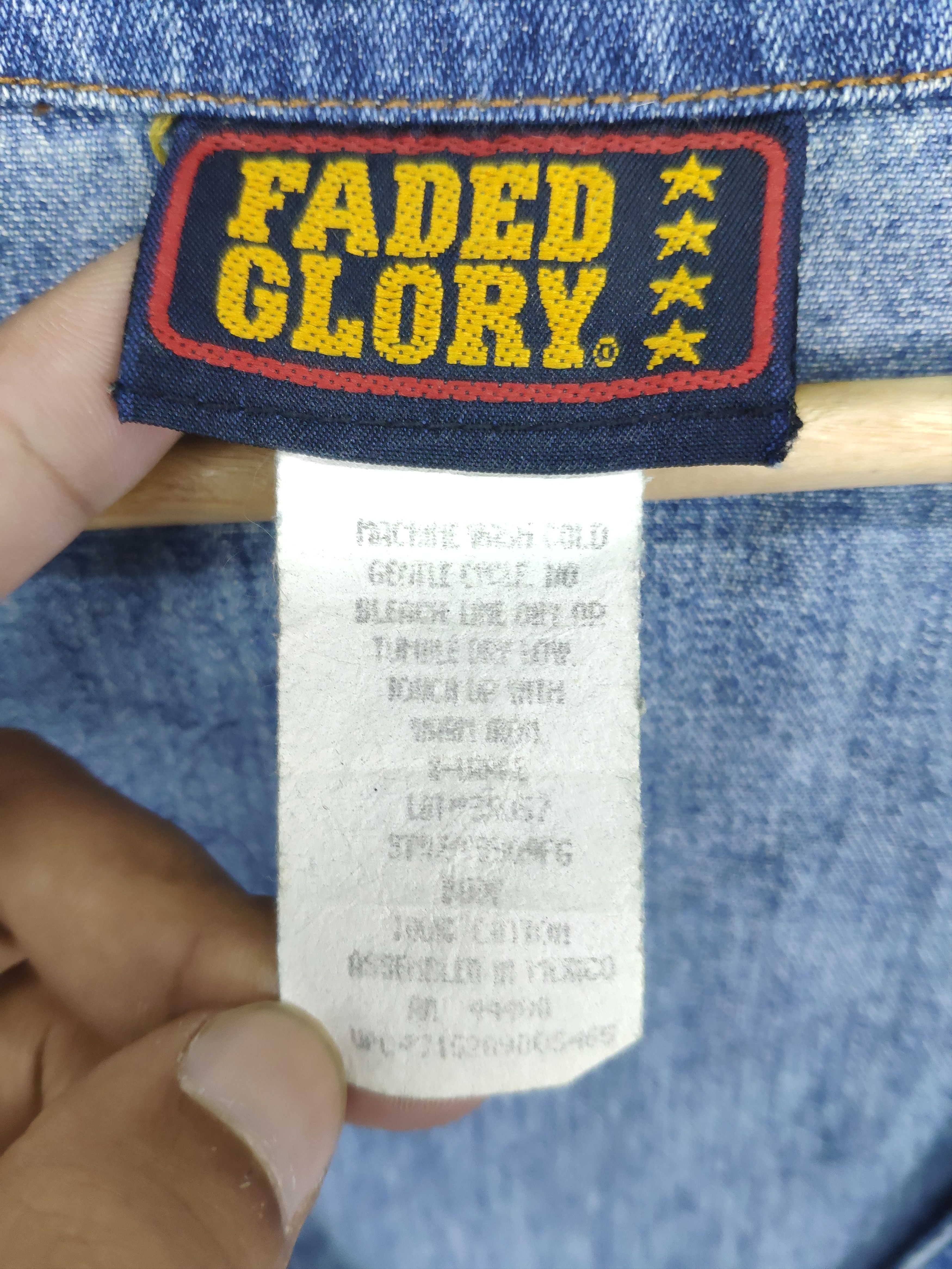 Faded Glory × Japanese Brand Vintage Japanese Brand Faded Glory Denim Vest Size M / US 6-8 / IT 42-44 - 7 Thumbnail