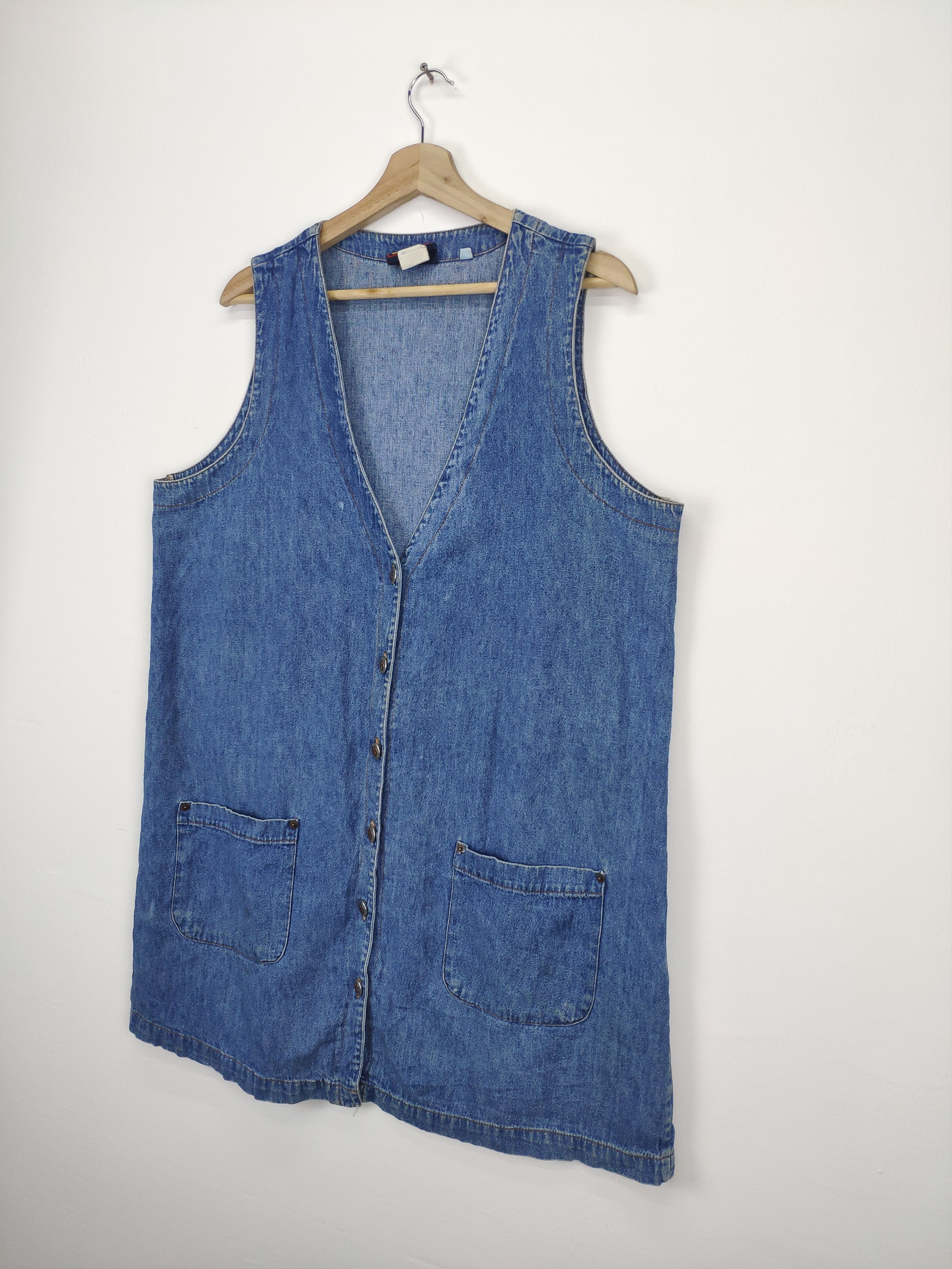 Faded Glory × Japanese Brand Vintage Japanese Brand Faded Glory Denim Vest Size M / US 6-8 / IT 42-44 - 2 Thumbnail