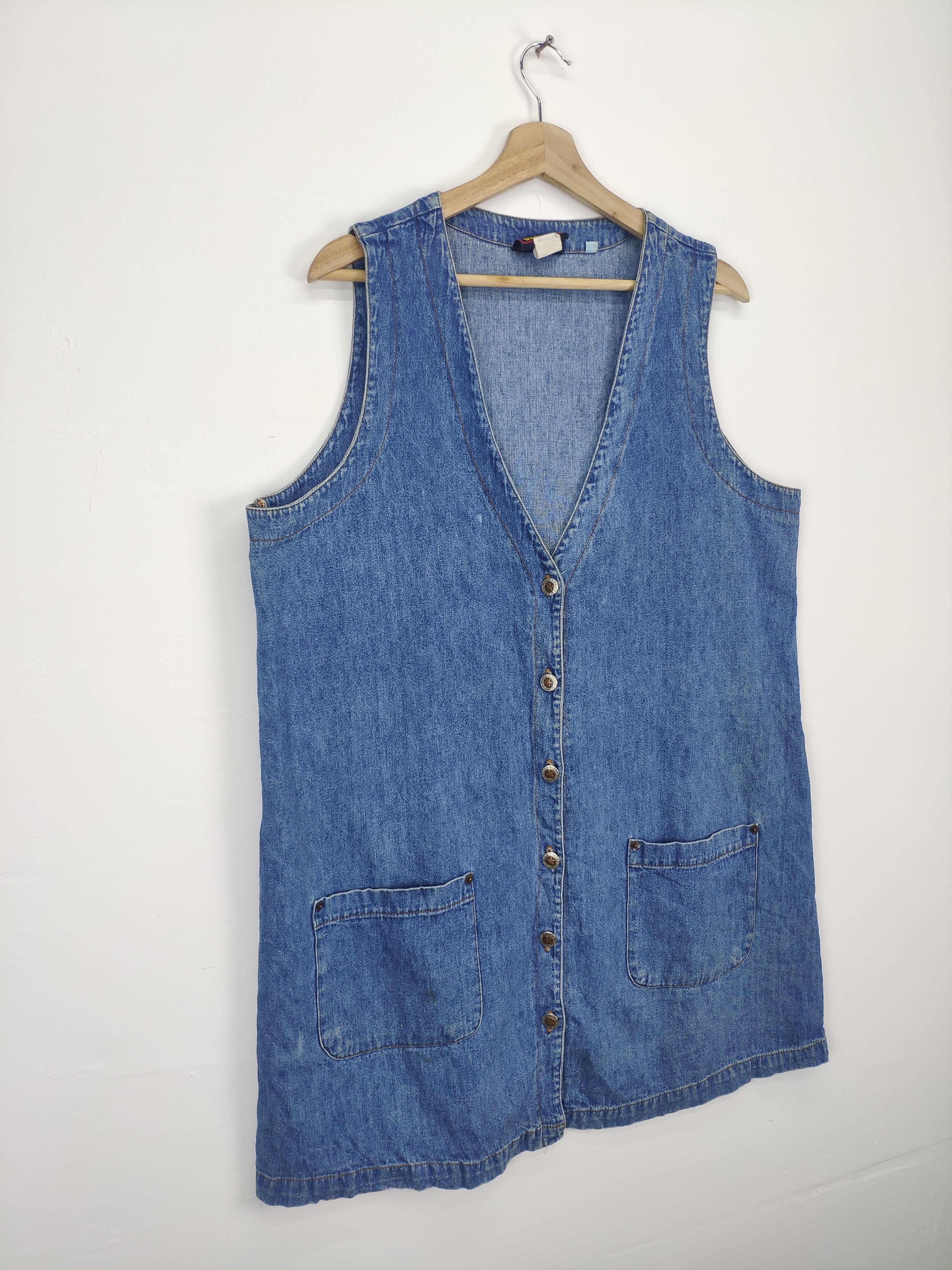 Faded Glory × Japanese Brand Vintage Japanese Brand Faded Glory Denim Vest Size M / US 6-8 / IT 42-44 - 3 Thumbnail
