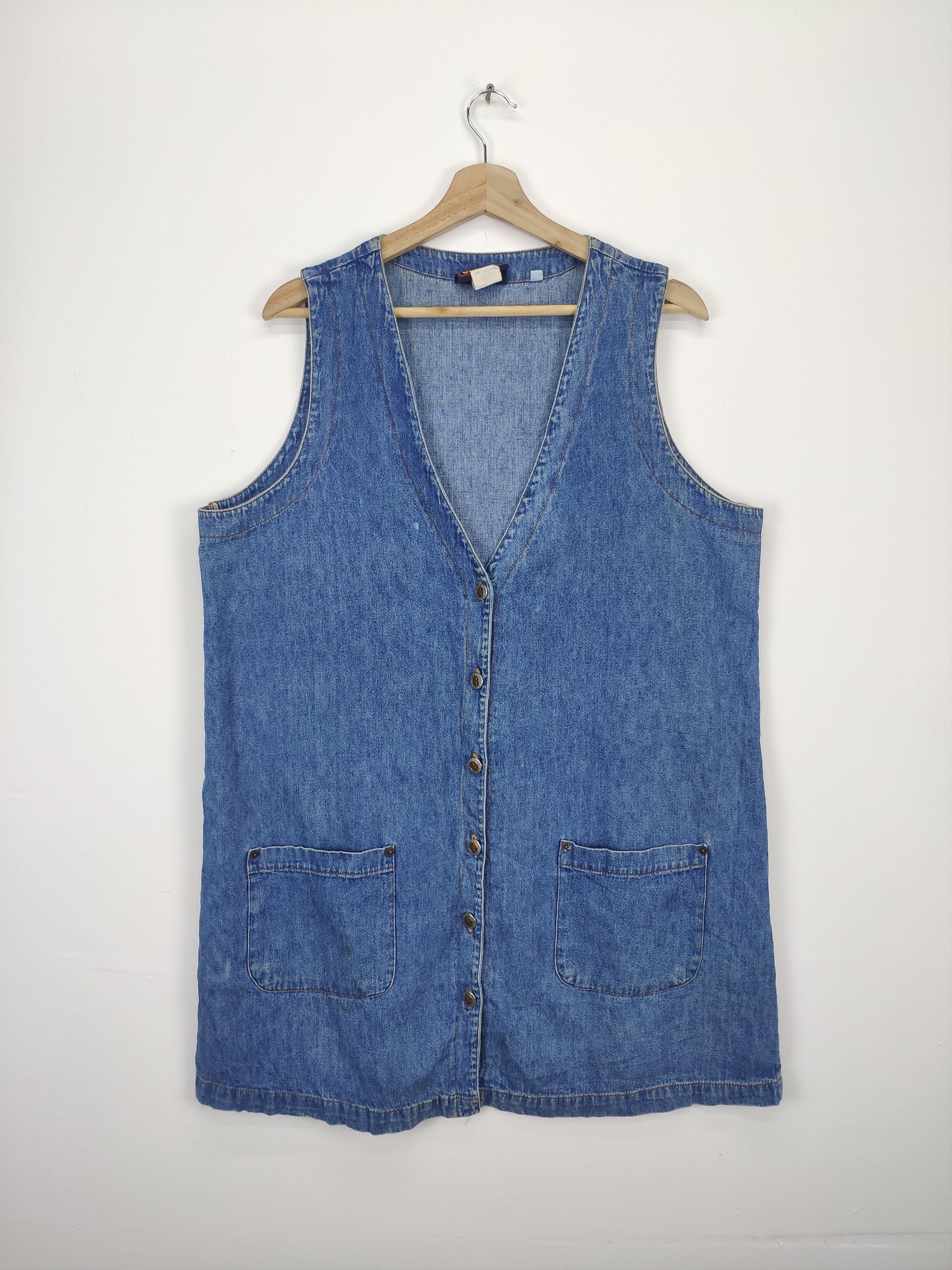 Faded Glory × Japanese Brand Vintage Japanese Brand Faded Glory Denim Vest Size M / US 6-8 / IT 42-44 - 1 Thumbnail