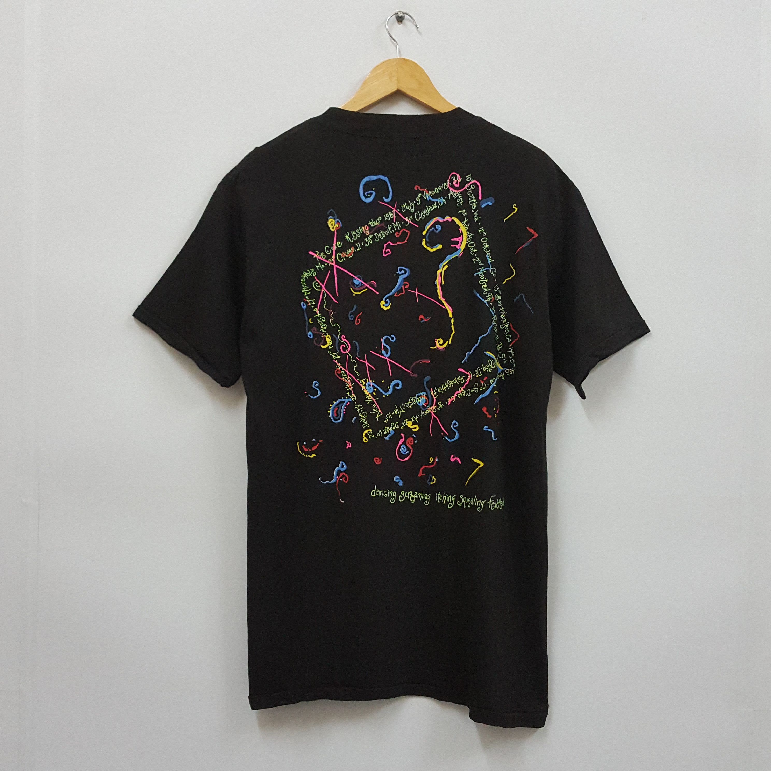 Band Tees × The Cure × Vintage Vintage 80's The Cure English rock band kiss me 3 t-shirt Size US L / EU 52-54 / 3 - 3 Thumbnail