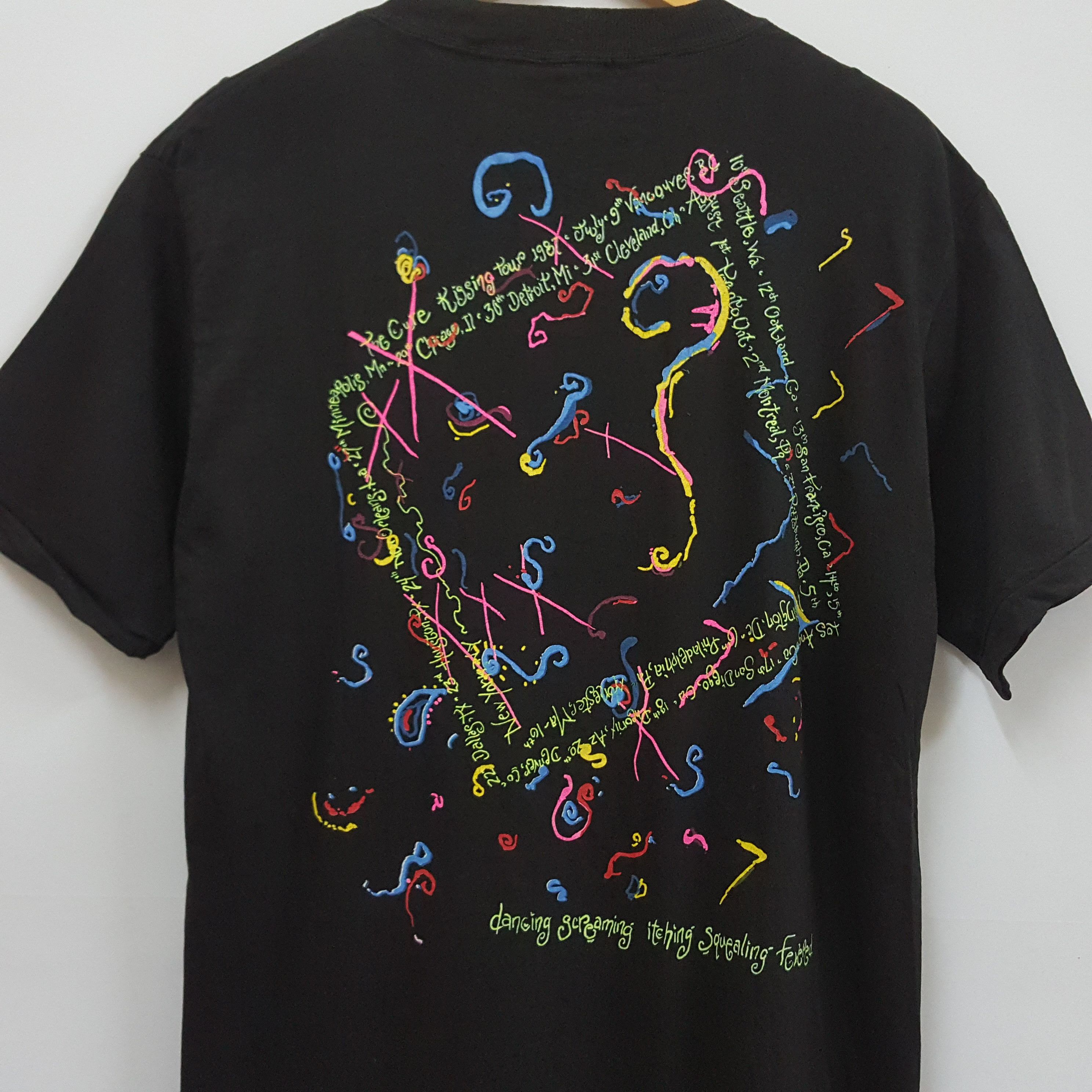 Band Tees × The Cure × Vintage Vintage 80's The Cure English rock band kiss me 3 t-shirt Size US L / EU 52-54 / 3 - 2 Thumbnail