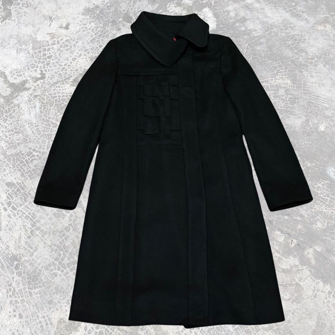 image of Atsuro Tayama Long Coat Design in Black, Women's (Size Small)