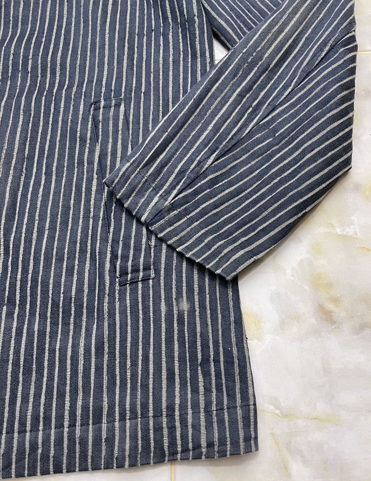 Jean Paul Gaultier JPG homme Hickory Stripe Chore Jacket Size US L / EU 52-54 / 3 - 17 Thumbnail
