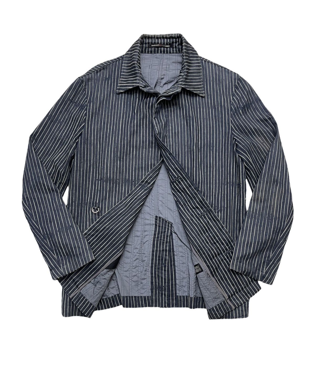 Jean Paul Gaultier JPG homme Hickory Stripe Chore Jacket Size US L / EU 52-54 / 3 - 4 Thumbnail