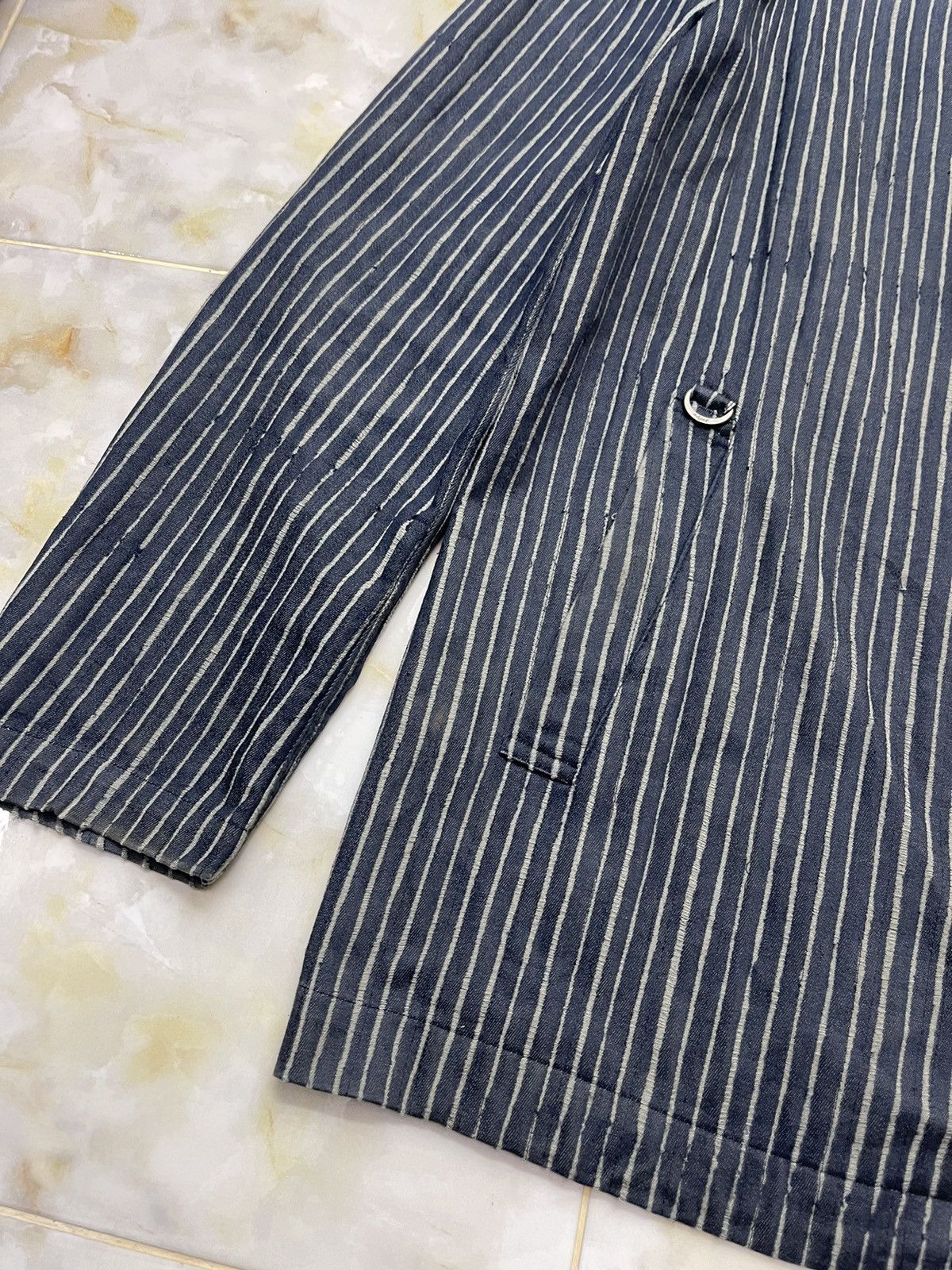 Jean Paul Gaultier JPG homme Hickory Stripe Chore Jacket Size US L / EU 52-54 / 3 - 18 Thumbnail