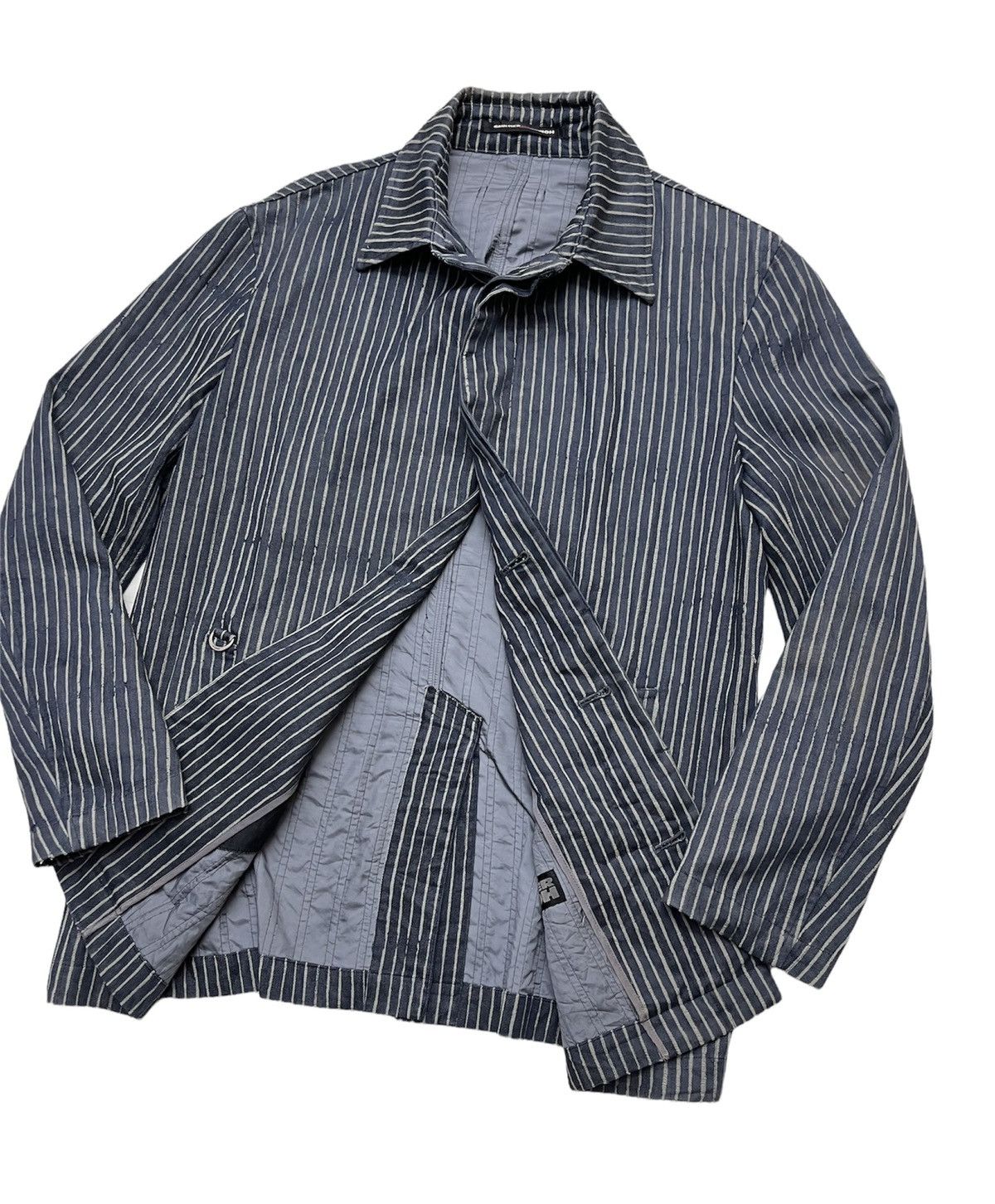 Jean Paul Gaultier JPG homme Hickory Stripe Chore Jacket Size US L / EU 52-54 / 3 - 6 Thumbnail