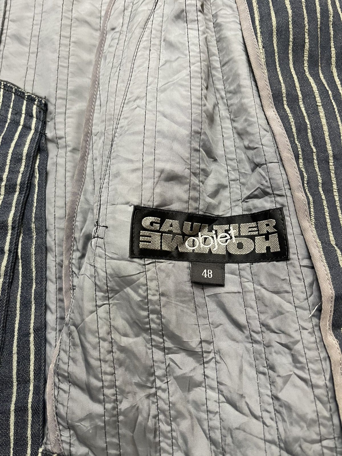 Jean Paul Gaultier JPG homme Hickory Stripe Chore Jacket Size US L / EU 52-54 / 3 - 16 Thumbnail
