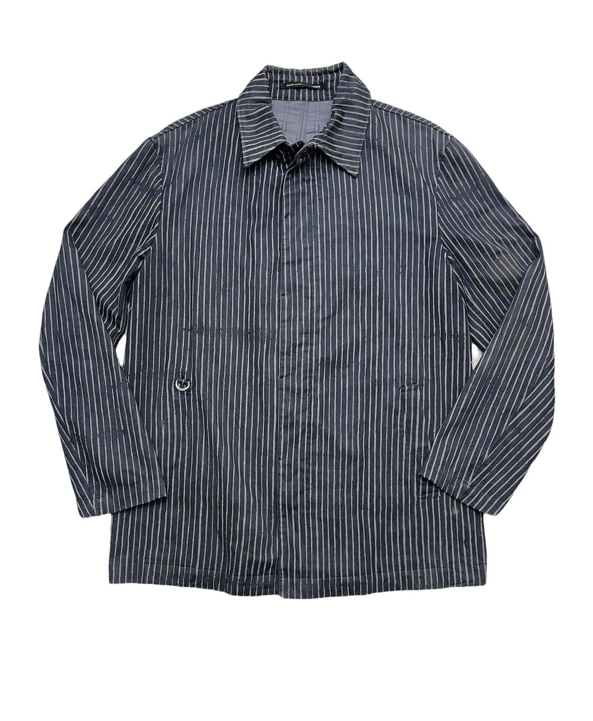 Jean Paul Gaultier JPG homme Hickory Stripe Chore Jacket Size US L / EU 52-54 / 3 - 3 Thumbnail