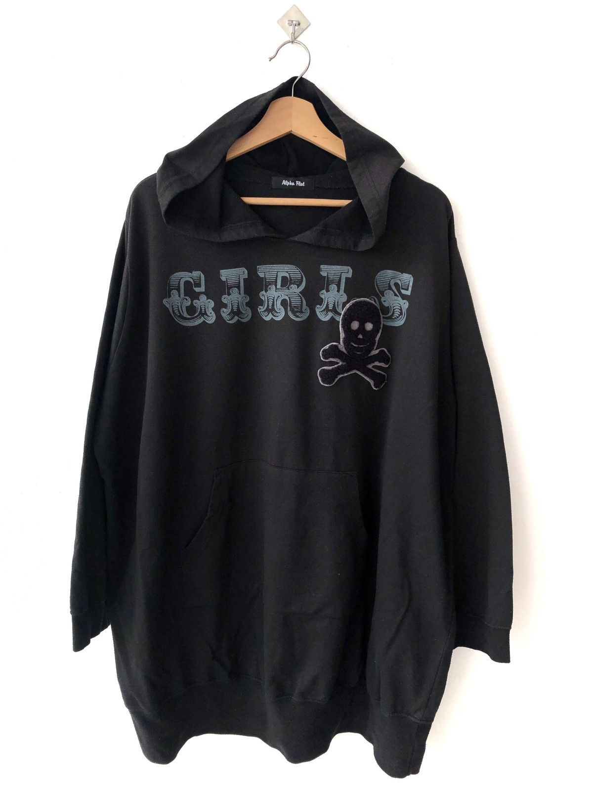 Alpha Flat “Girls” Skulls Oversized Pullover Hoodies