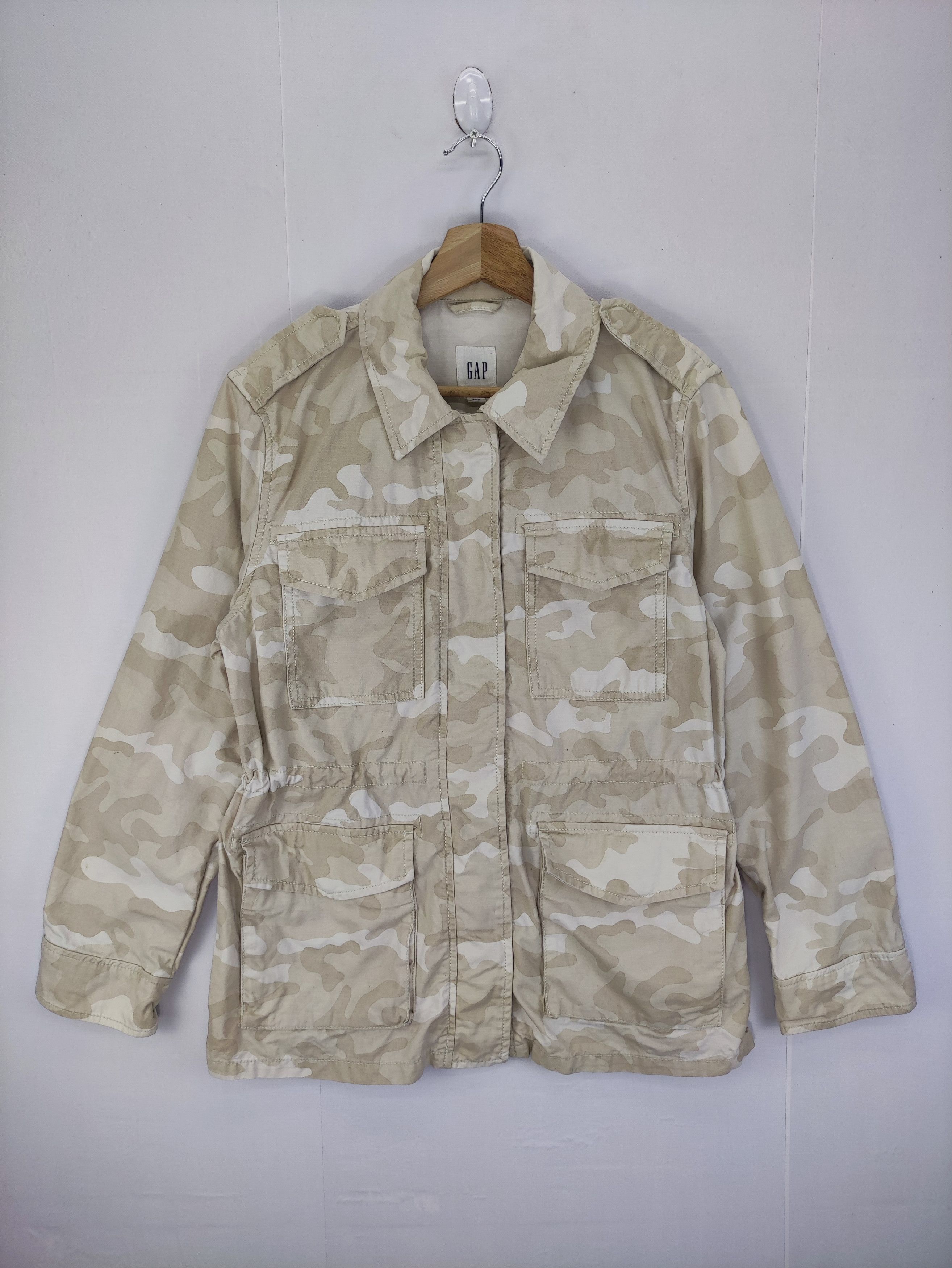 Gap Vintage Gap Camouflage Jacket Snap Button Size M / US 6-8 / IT 42-44 - 1 Thumbnail